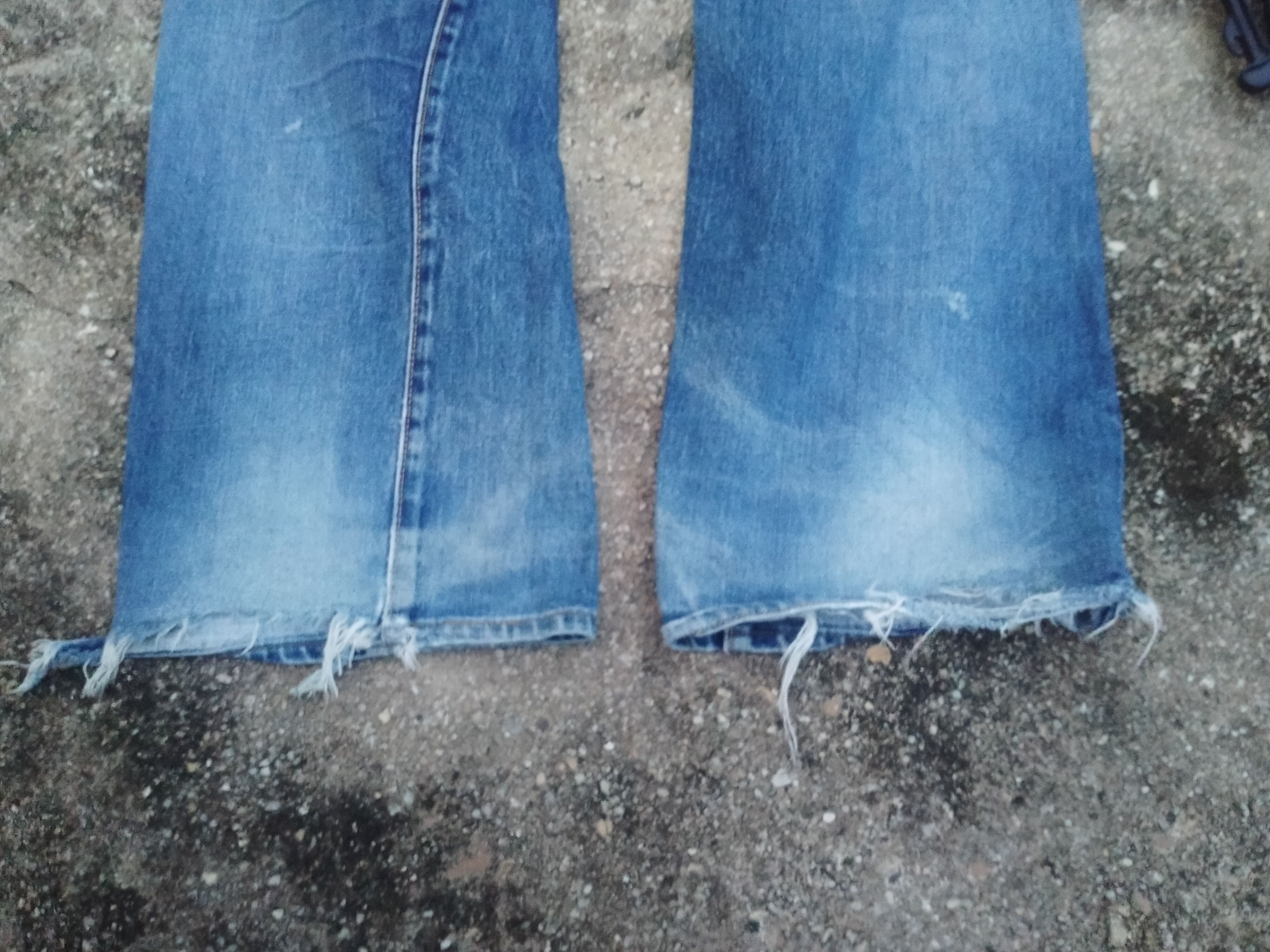 Japanese Brand DISTREESED SEWING CHOP Y'ALLS SELVEDGE DENIM Size US 32 / EU 48 - 10 Thumbnail