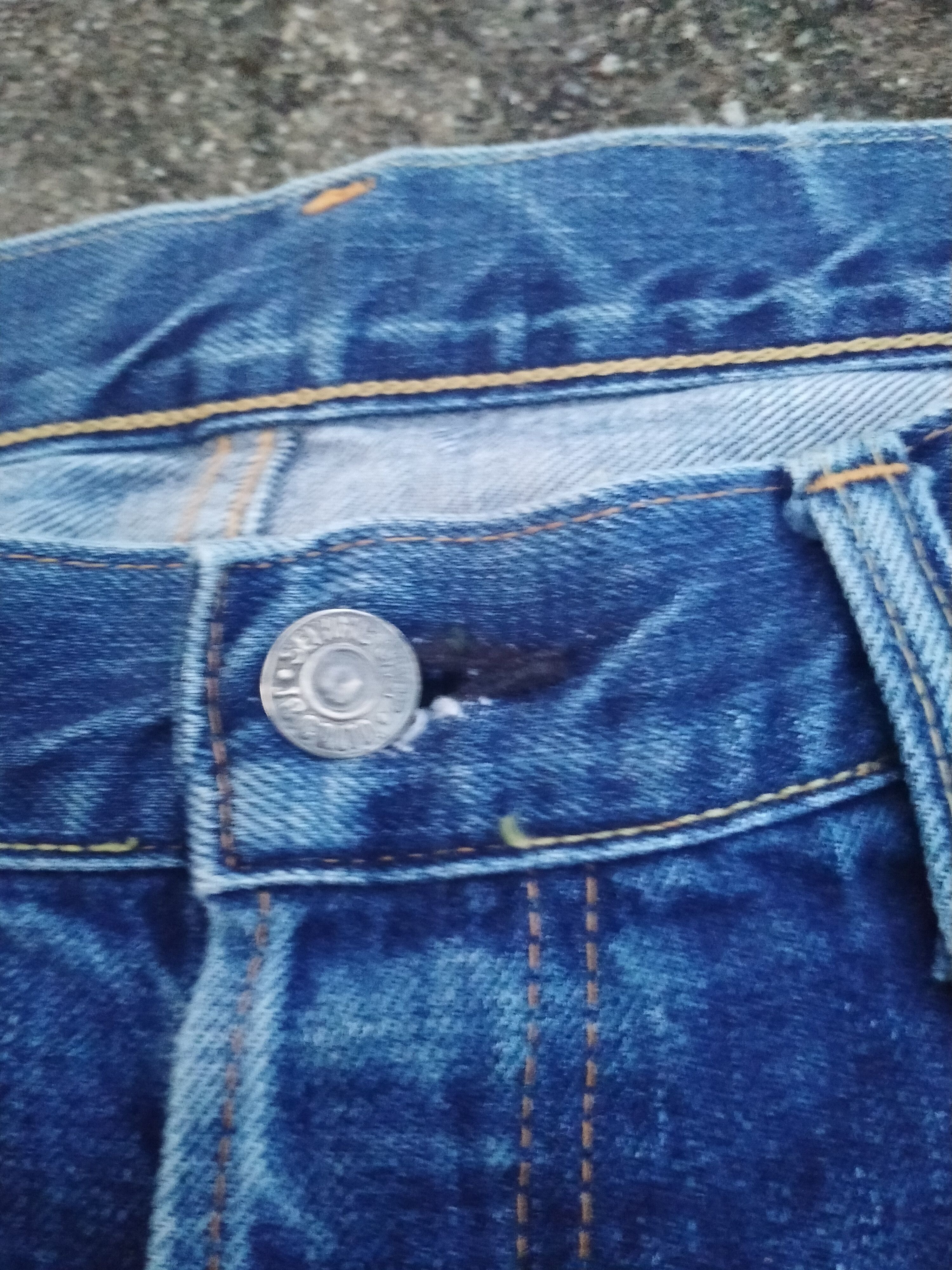 Japanese Brand DISTREESED SEWING CHOP Y'ALLS SELVEDGE DENIM Size US 32 / EU 48 - 3 Thumbnail