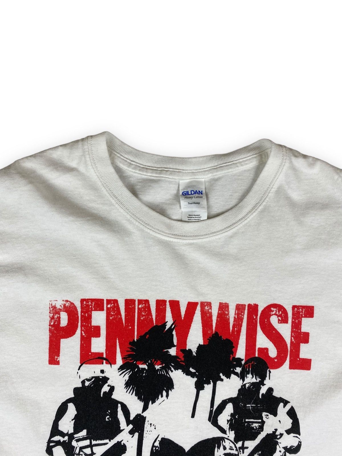 Vintage Vintage Pennywise Fuck Authority Punk Rock Faded Band Shirt Size US XL / EU 56 / 4 - 4 Thumbnail