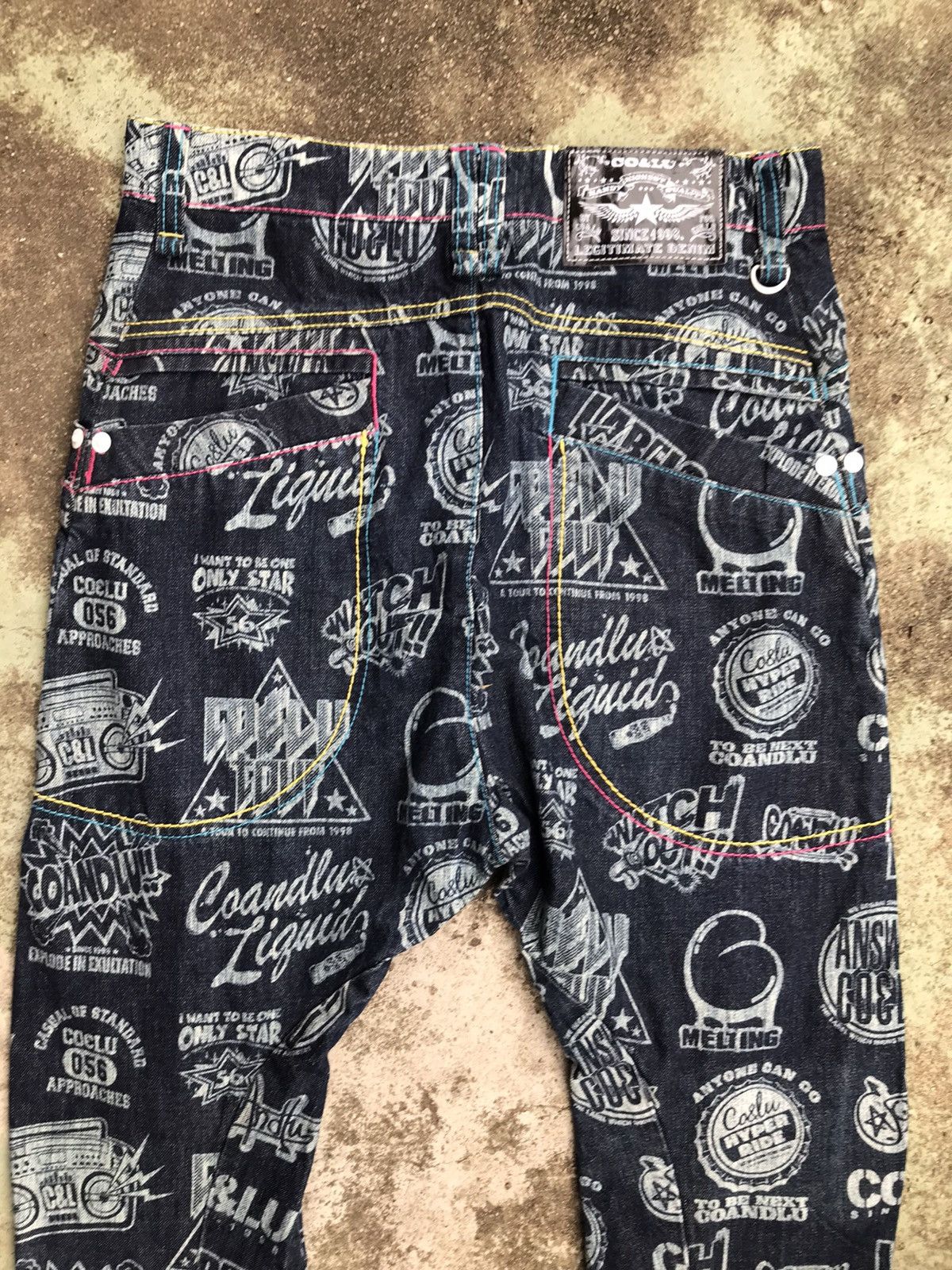 If Six Was Nine × Japanese Brand Co&Lu Japanese Brand Poem Curve Leg Size US 32 / EU 48 - 4 Thumbnail