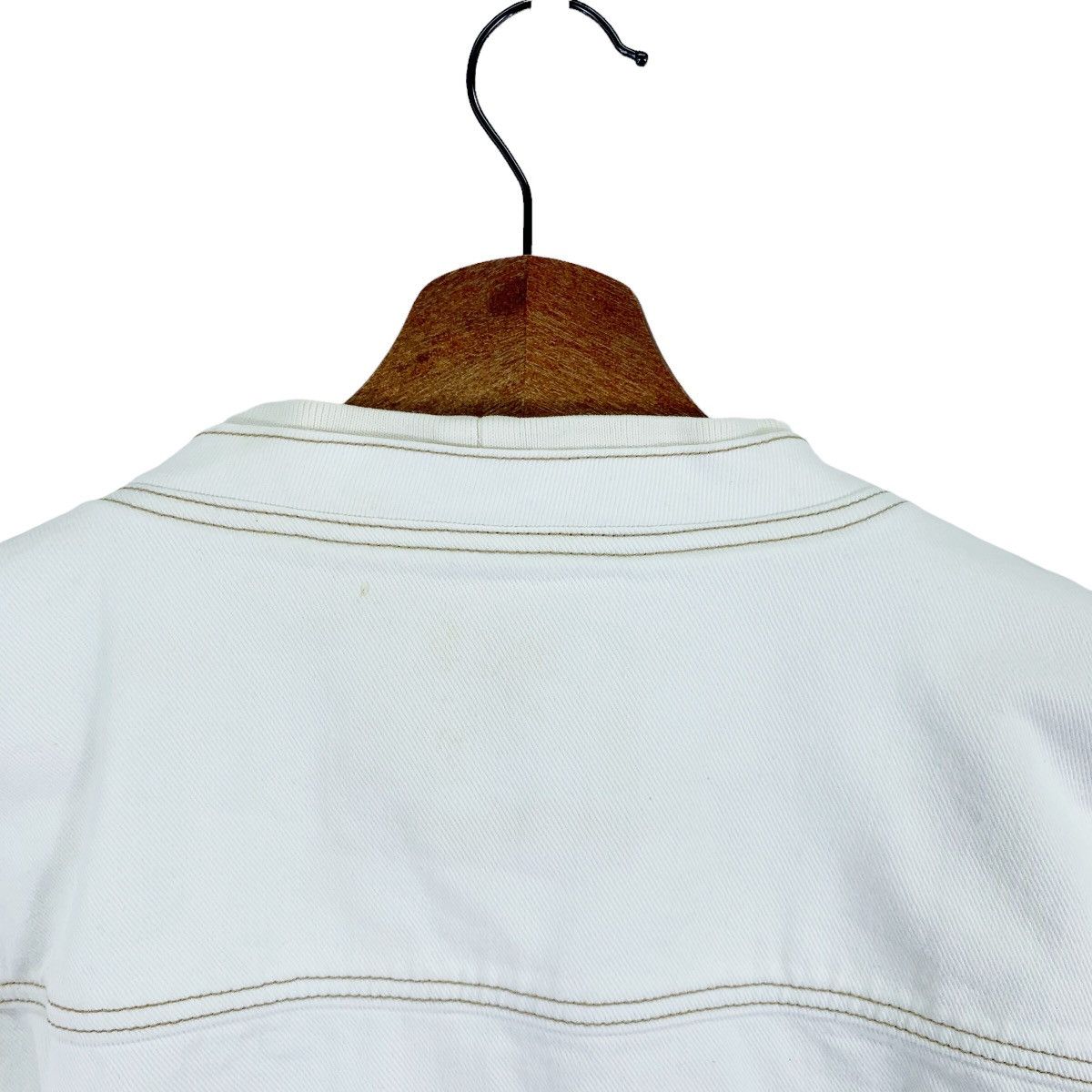 Celine Vintage CELINE PARIS Denim White Jacket Size US M / EU 48-50 / 2 - 14 Thumbnail