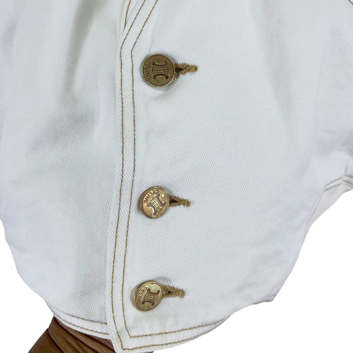 Celine Vintage CELINE PARIS Denim White Jacket Size US M / EU 48-50 / 2 - 8 Thumbnail