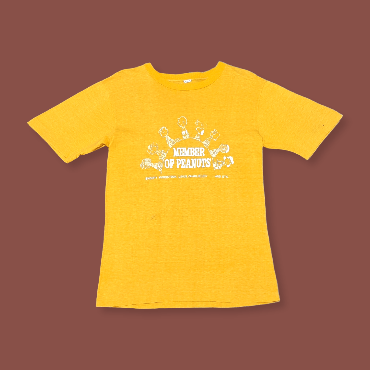 Japanese Brand × Peanuts × Vintage Vintage 70s/80s Member of Peanuts Snoopy T shirt Size US S / EU 44-46 / 1 - 2 Thumbnail
