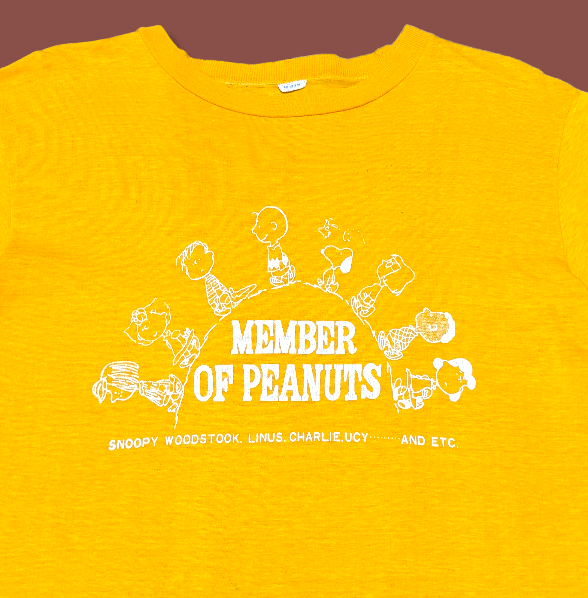 Vintage 70s/80s Member of Peanuts Snoopy T shirt