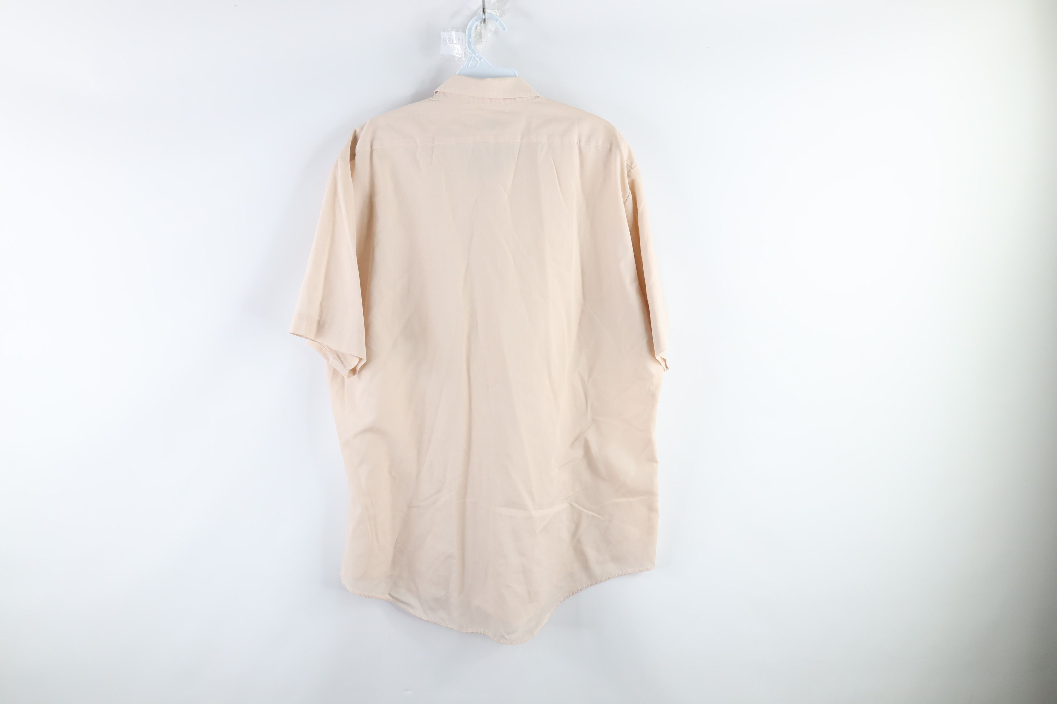 Vintage Vintage 70s Short Sleeve Mechanic Button Shirt Beige Tan Size US L / EU 52-54 / 3 - 5 Thumbnail