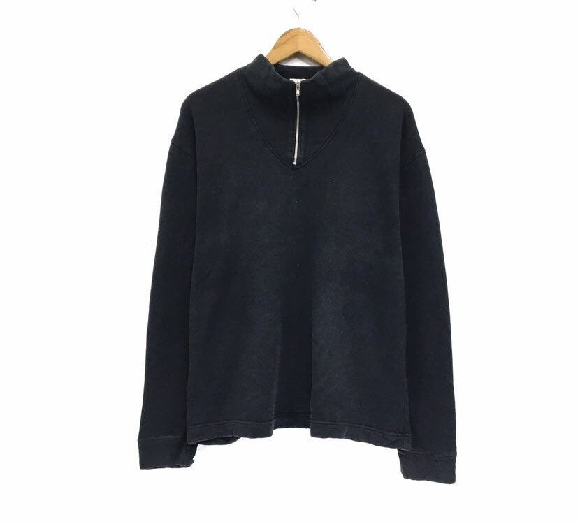 Paul Smith PAUL SMITH Half Zip Plain Sweatshirt Size US L / EU 52-54 / 3 - 1 Thumbnail