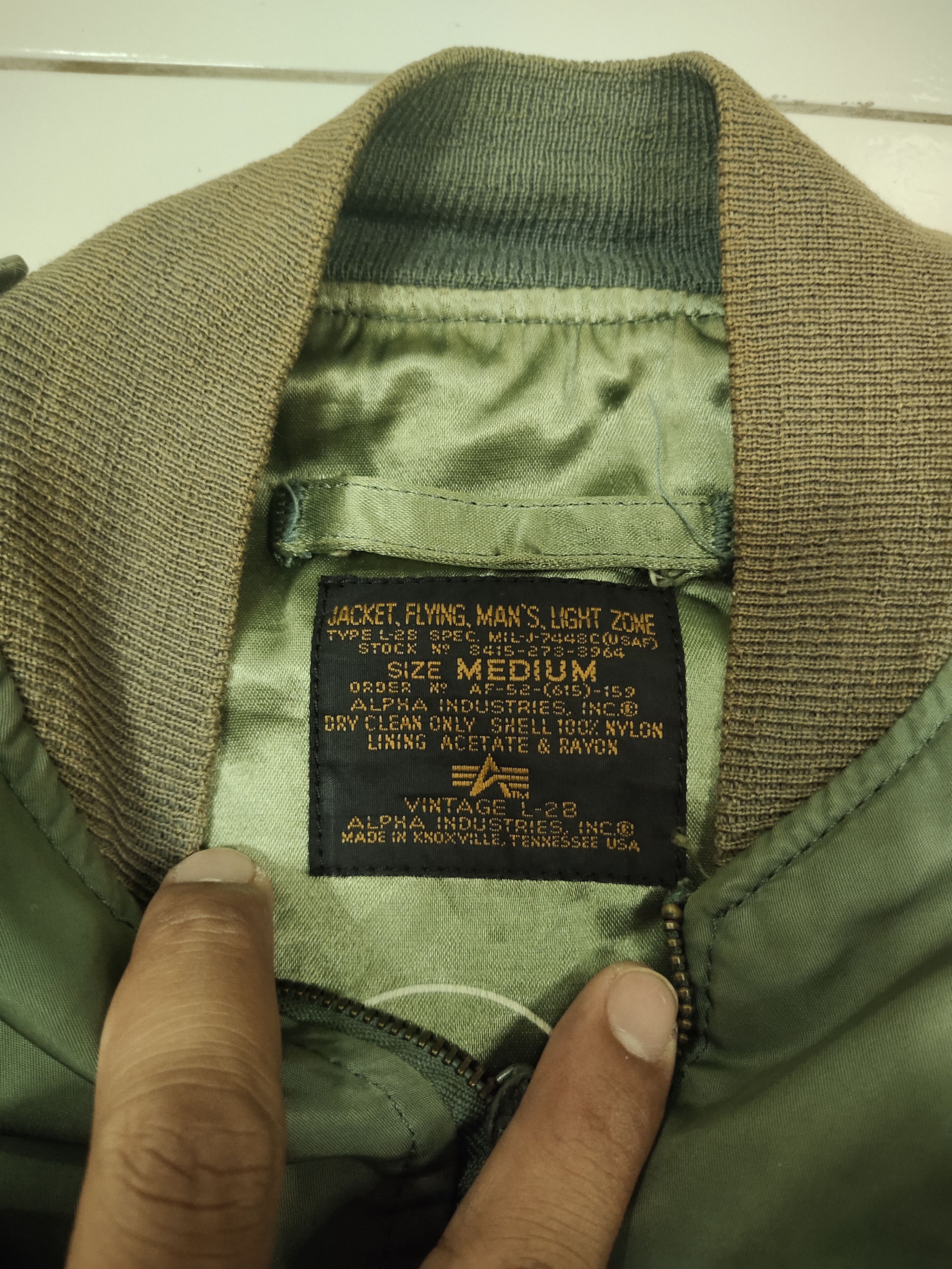 Alpha Industries × Vintage VINTAGE ALPHA INDUSTRIES U.S AIR FORCE FLIGHT JACKET A106 Size US M / EU 48-50 / 2 - 2 Thumbnail