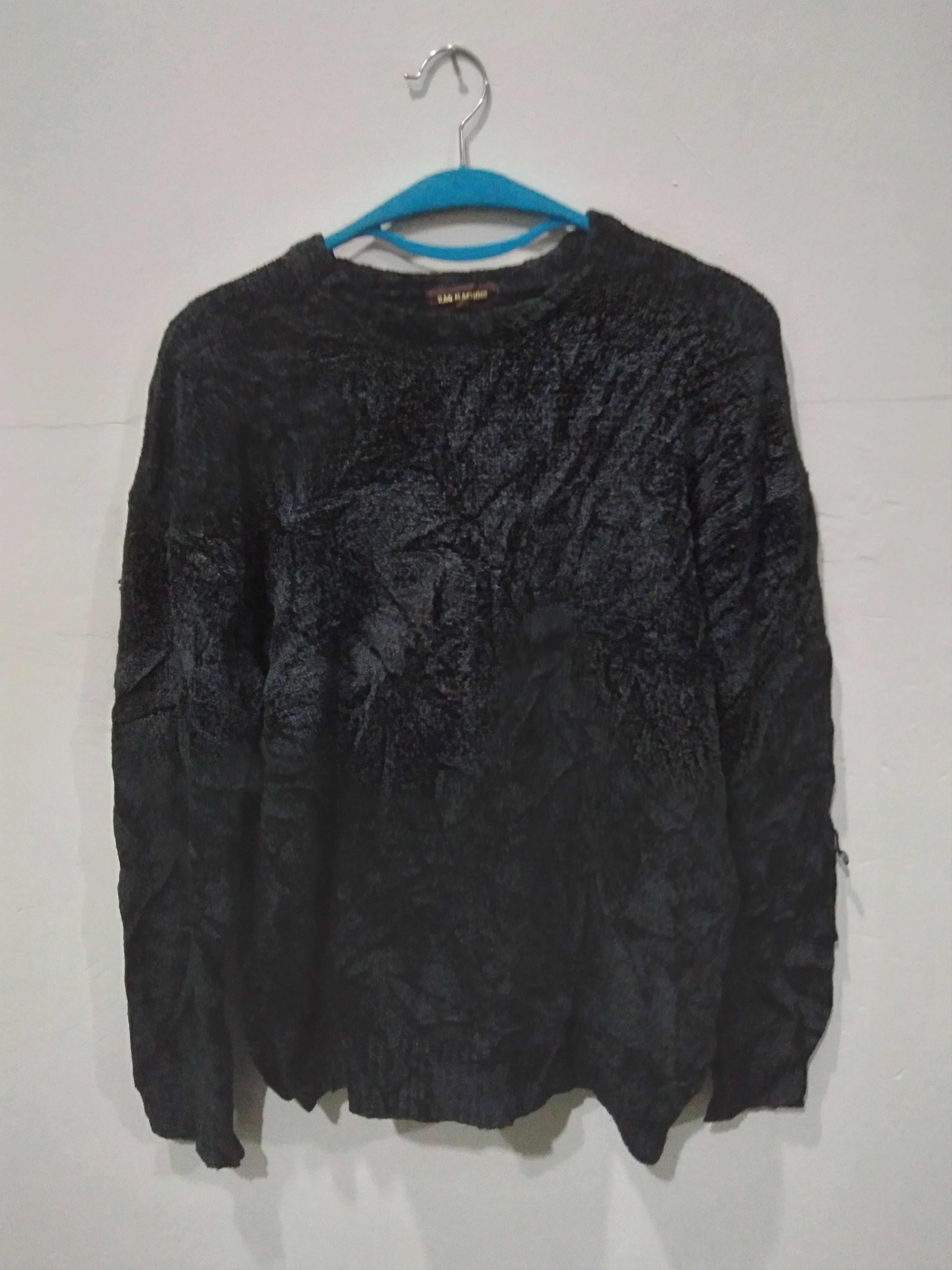 Japanese Brand RAG MACHINE BLACK COTTON KNITWEAR Size L / US 10 / IT 46 - 1 Thumbnail