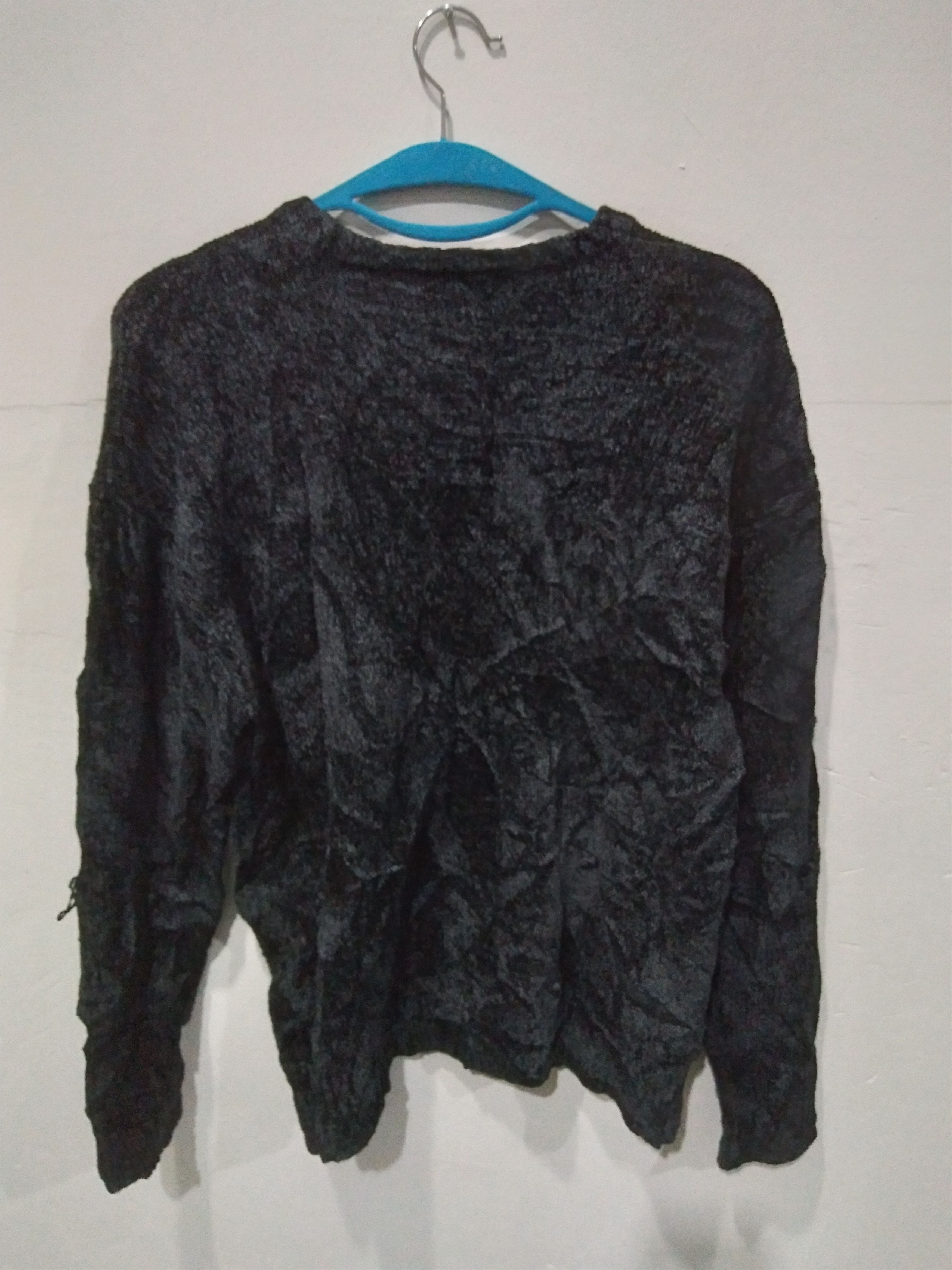 Japanese Brand RAG MACHINE BLACK COTTON KNITWEAR Size L / US 10 / IT 46 - 2 Thumbnail