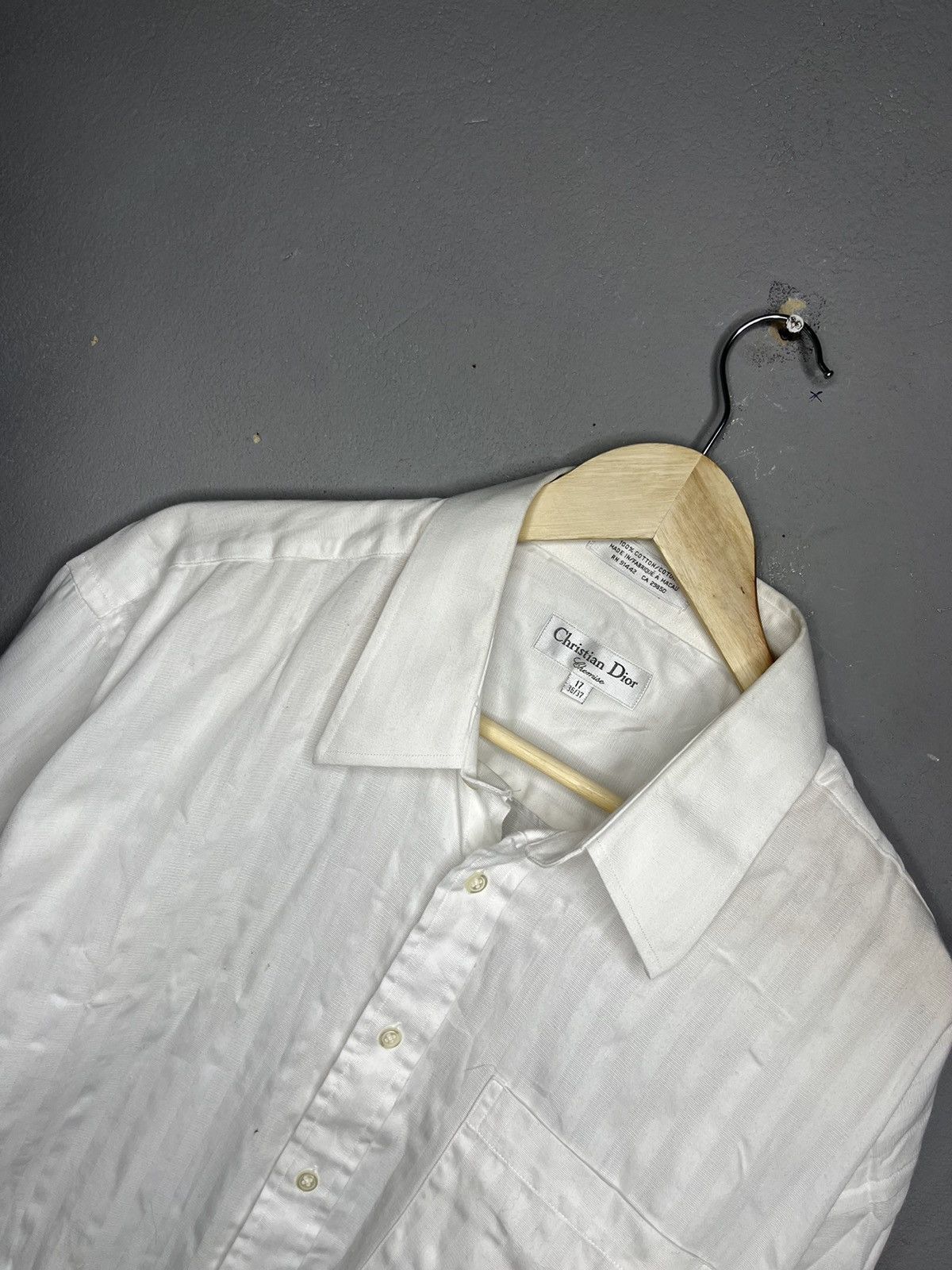 Dior Vintage Christian Dior white shirt Streetwear Size US XL / EU 56 / 4 - 2 Thumbnail