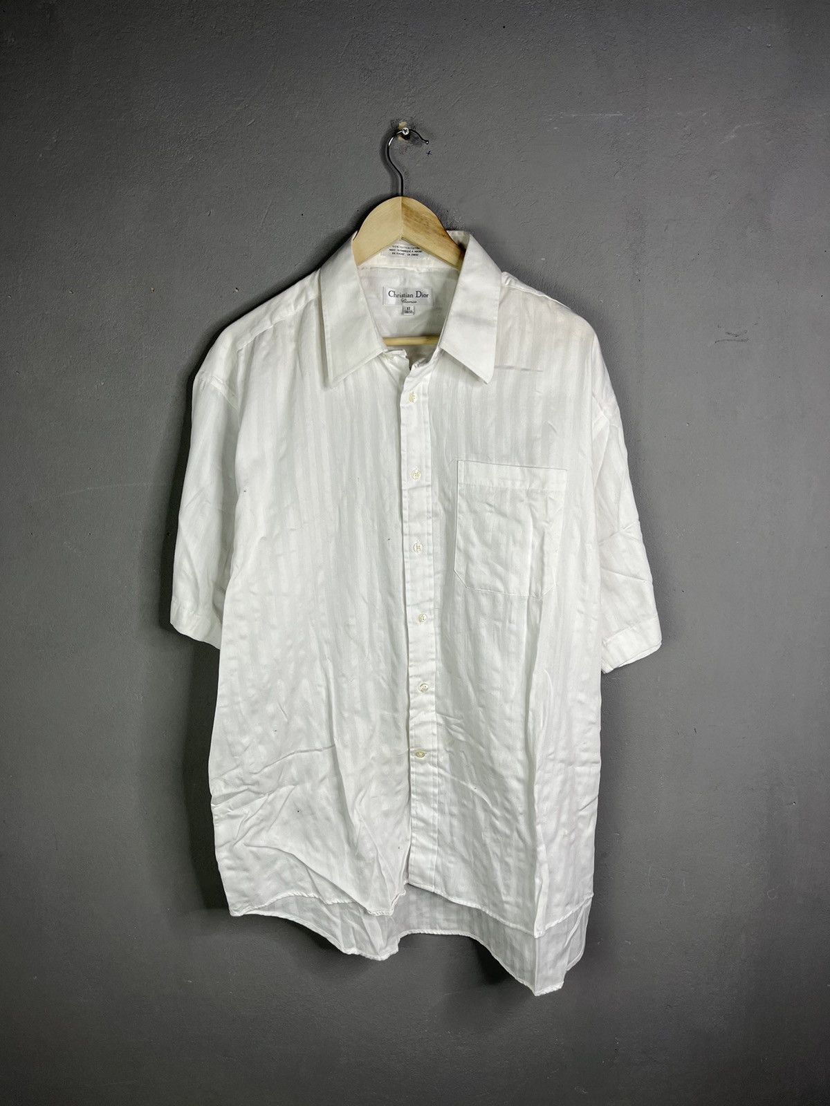 Dior Vintage Christian Dior white shirt Streetwear Size US XL / EU 56 / 4 - 1 Thumbnail