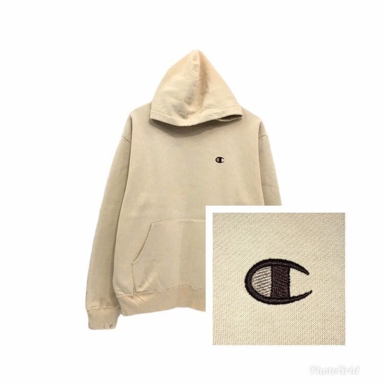 Champion × Sports Specialties CHAMPION Small Logo Beige Hoodie Size US XL / EU 56 / 4 - 2 Thumbnail