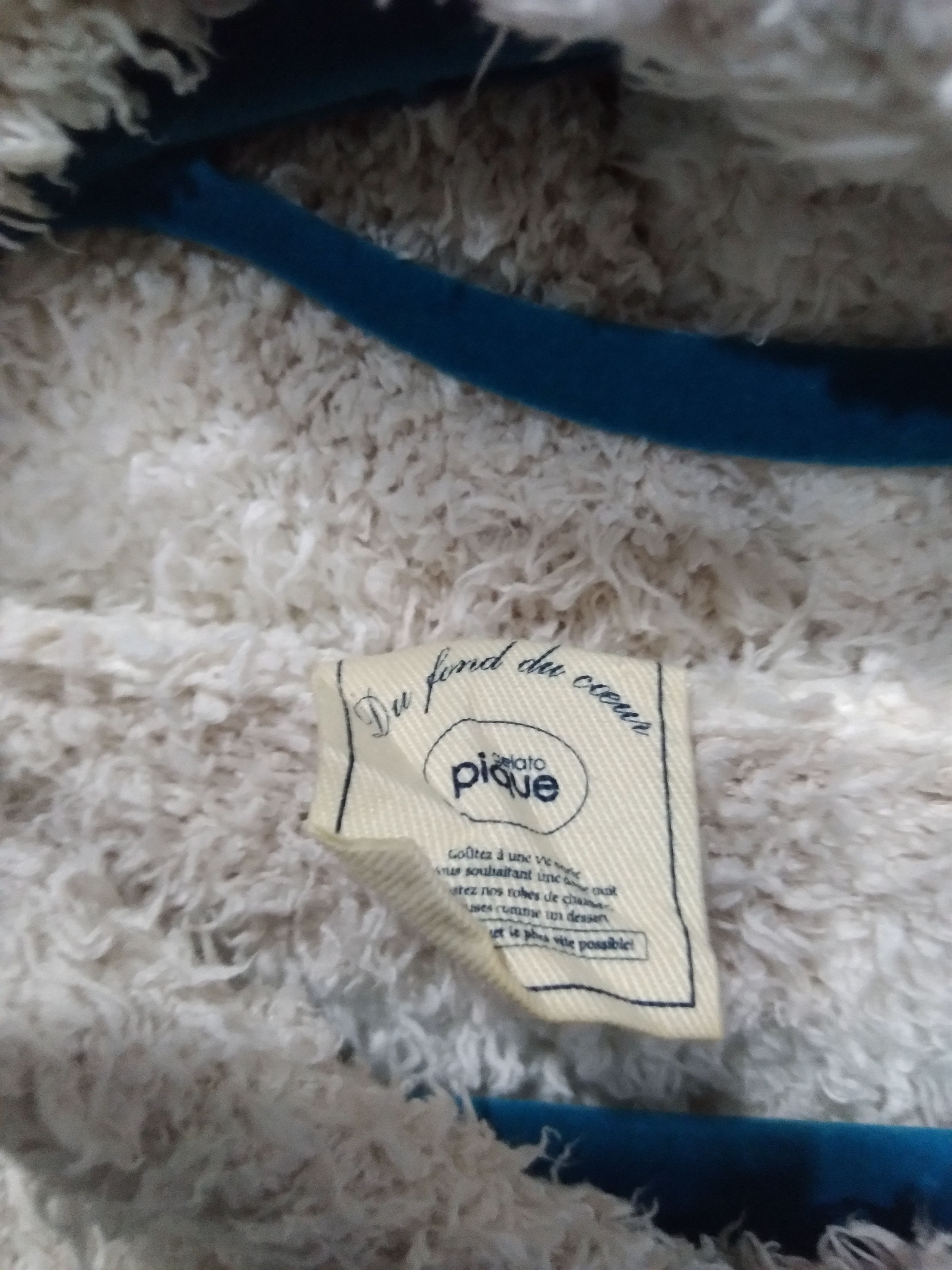 Japanese Brand GELATO PIQUE LONG SWEATER FAUX FUR Size ONE SIZE - 4 Thumbnail