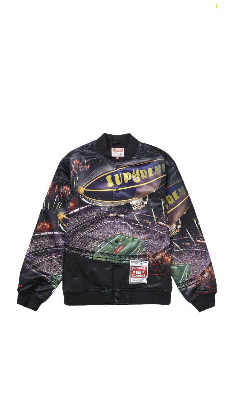 Supreme Mitchell Ness Satin | Grailed