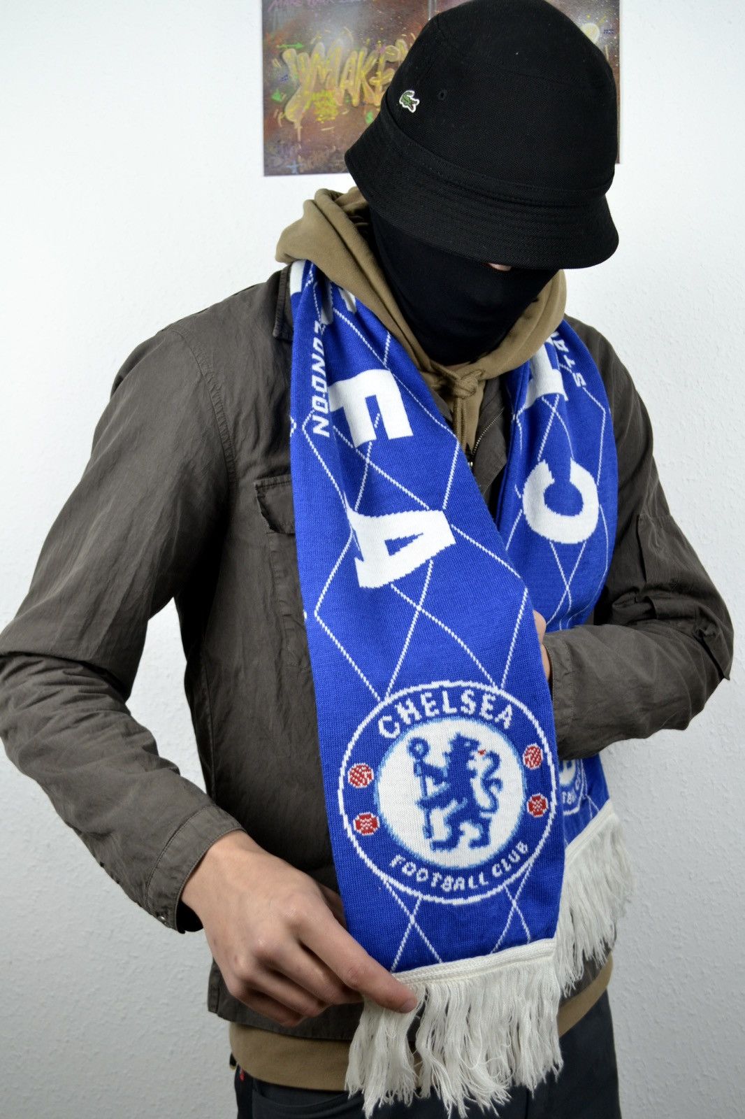 Chelsea Soccer Chelsea F.C. Vintage Football Soccer Fan Scarff Size ONE SIZE - 1 Thumbnail