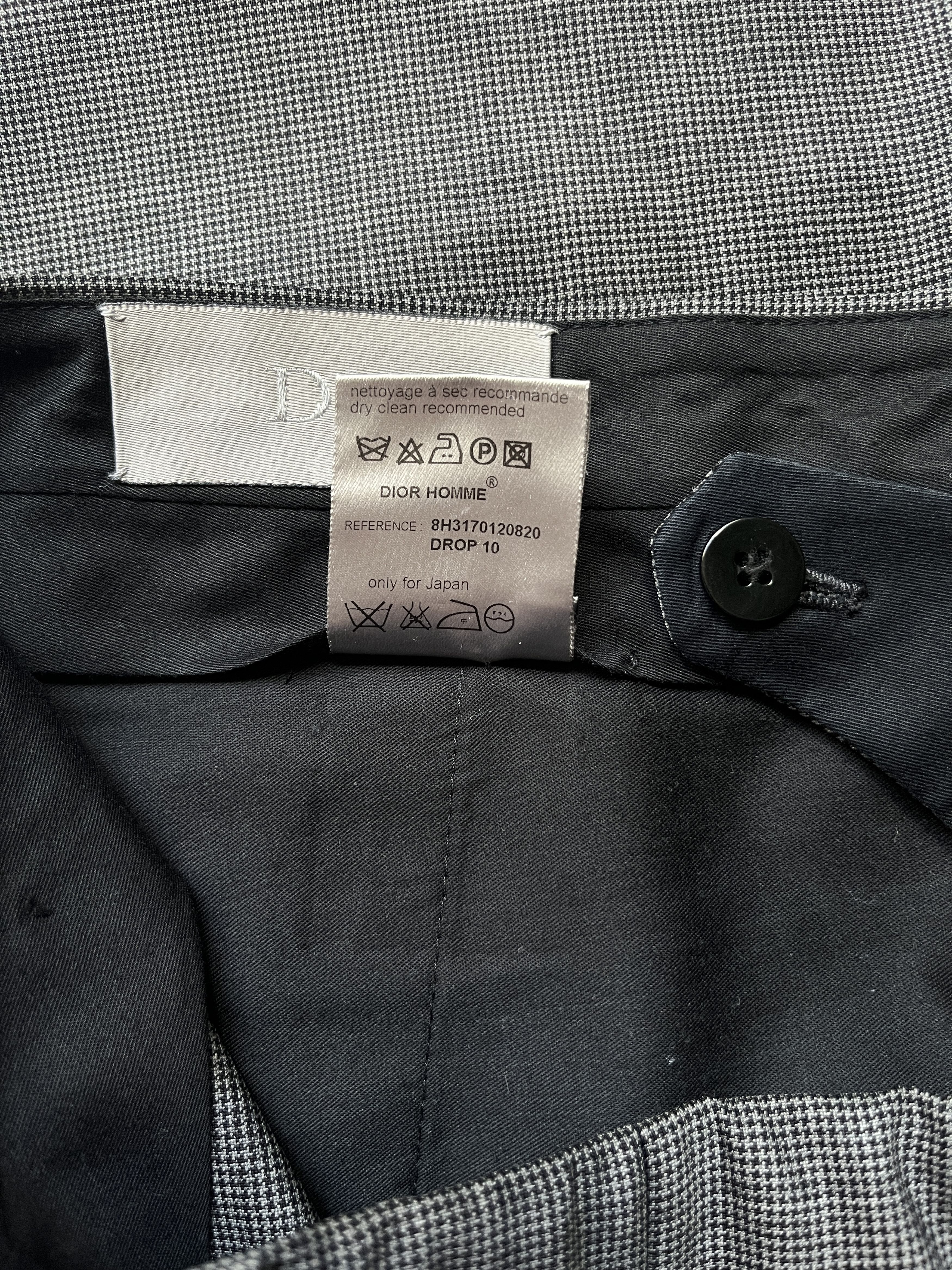 Dior ⚡️QUICK SALE⚡️2008 Dior Grey Checked Pants Trousers Size US 32 / EU 48 - 4 Thumbnail
