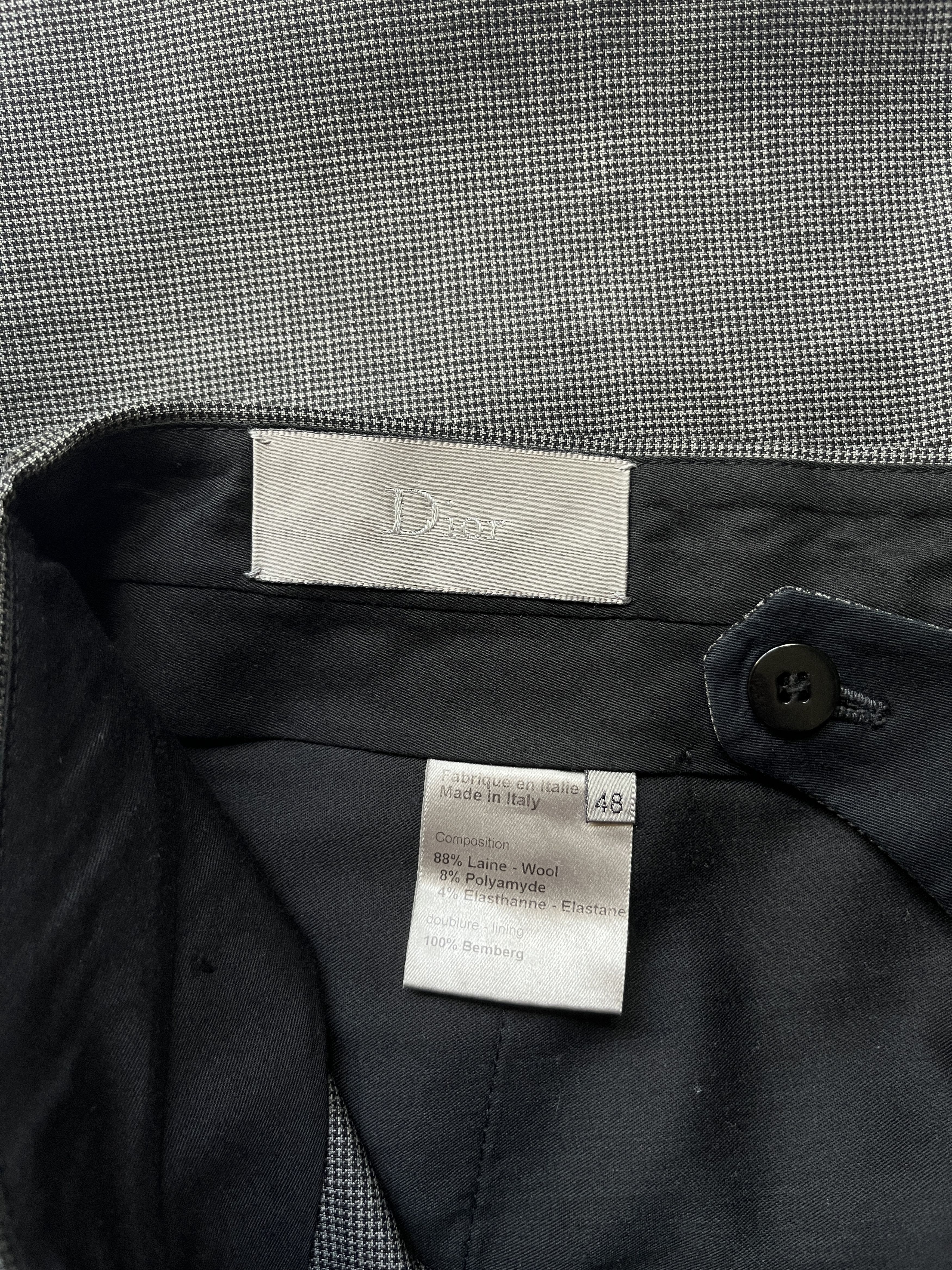 Dior ⚡️QUICK SALE⚡️2008 Dior Grey Checked Pants Trousers Size US 32 / EU 48 - 3 Thumbnail