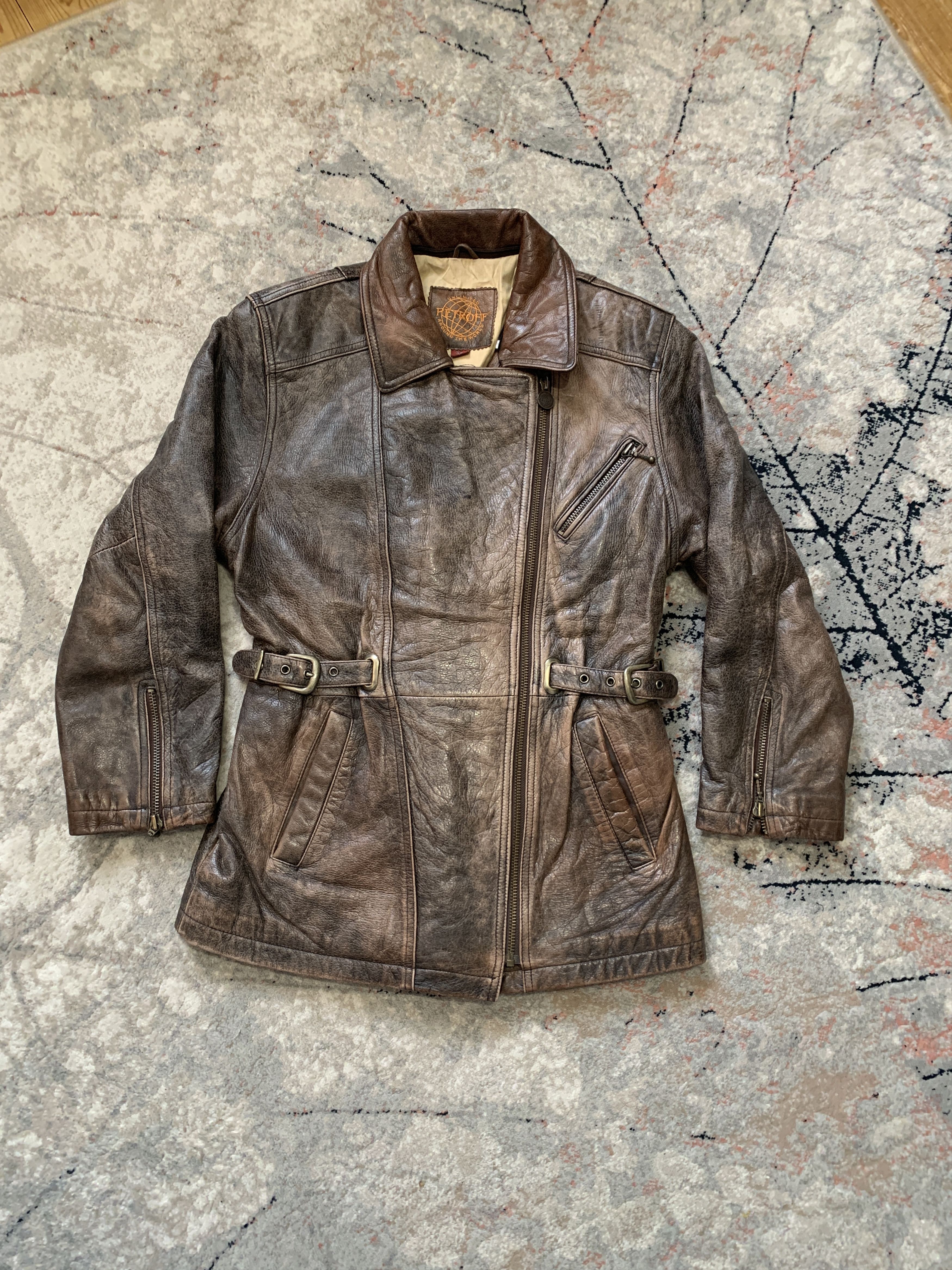 Vintage Petroff Leather Vintage Jacket Size XS / US 0-2 / IT 36-38 - 1 Thumbnail