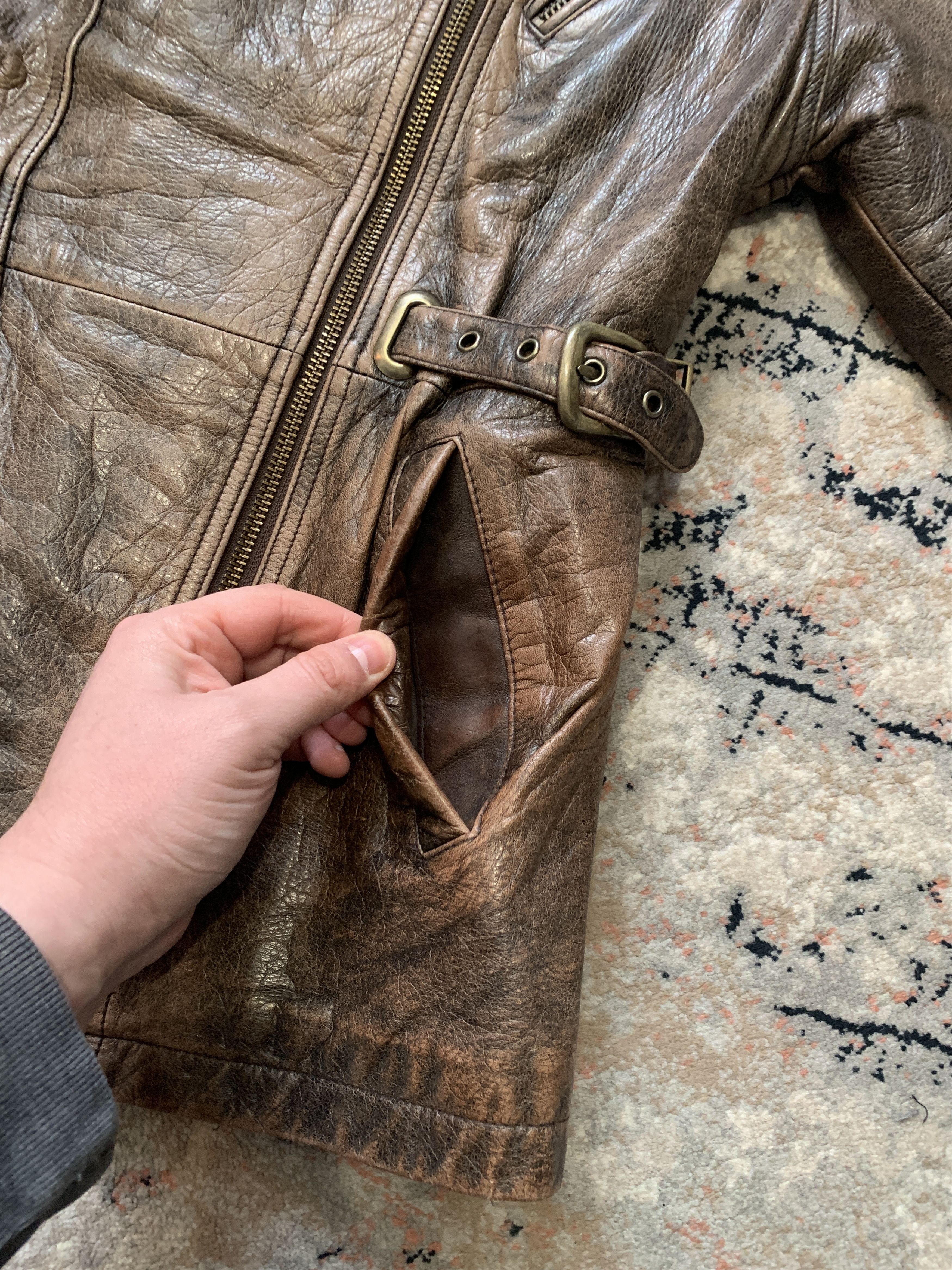 Vintage Petroff Leather Vintage Jacket Size XS / US 0-2 / IT 36-38 - 5 Thumbnail