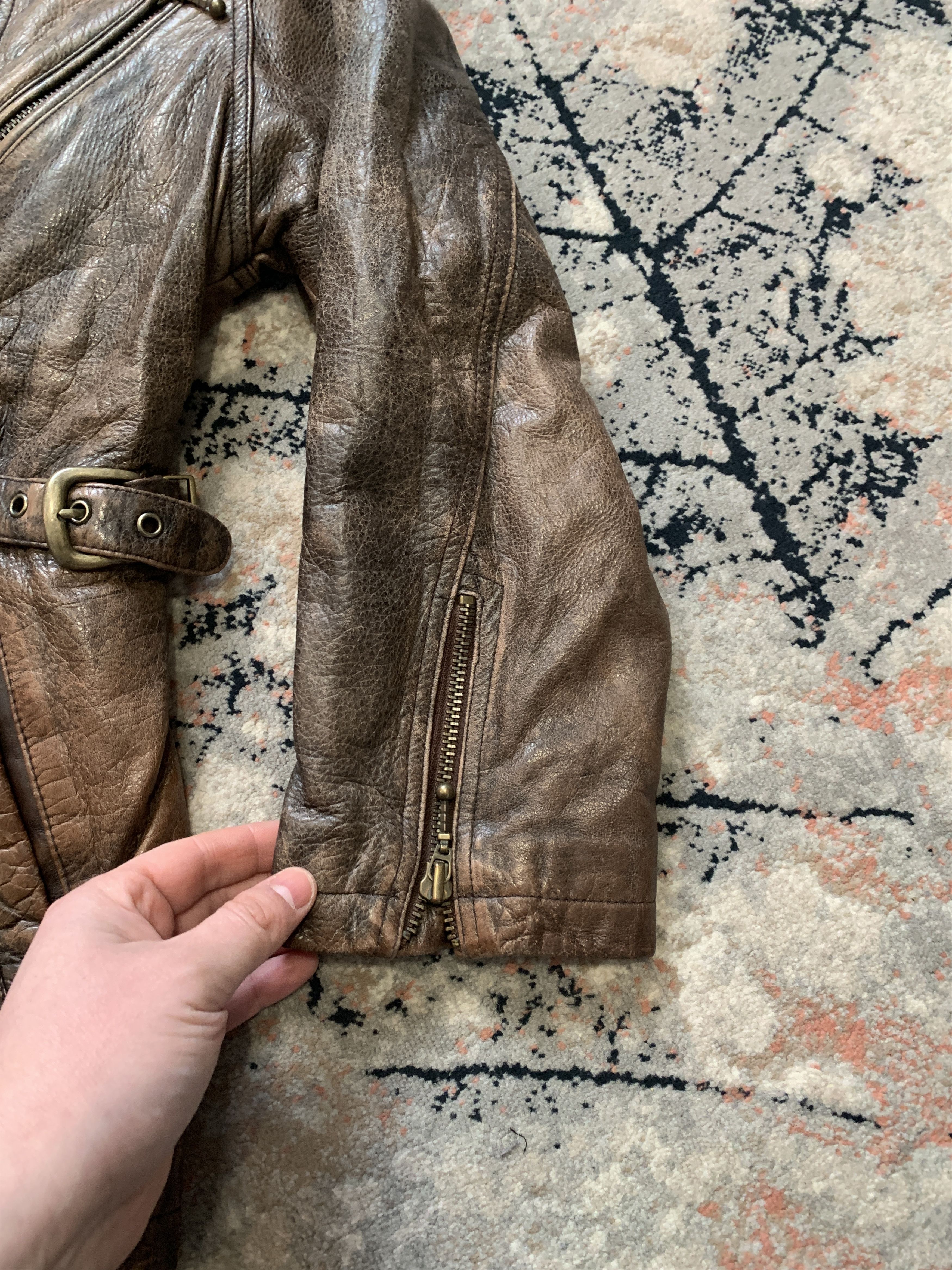 Vintage Petroff Leather Vintage Jacket Size XS / US 0-2 / IT 36-38 - 4 Thumbnail