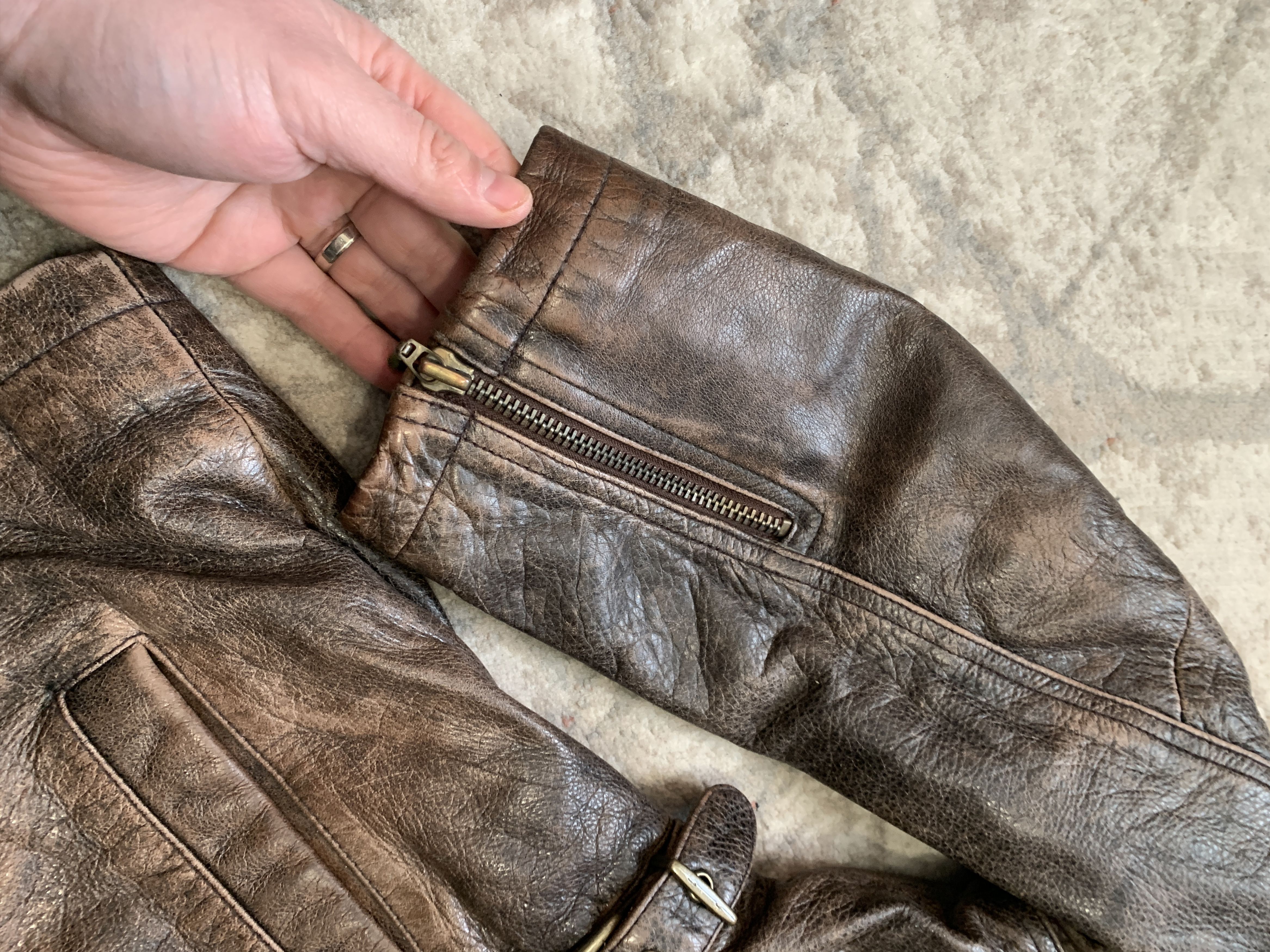 Vintage Petroff Leather Vintage Jacket Size XS / US 0-2 / IT 36-38 - 6 Thumbnail