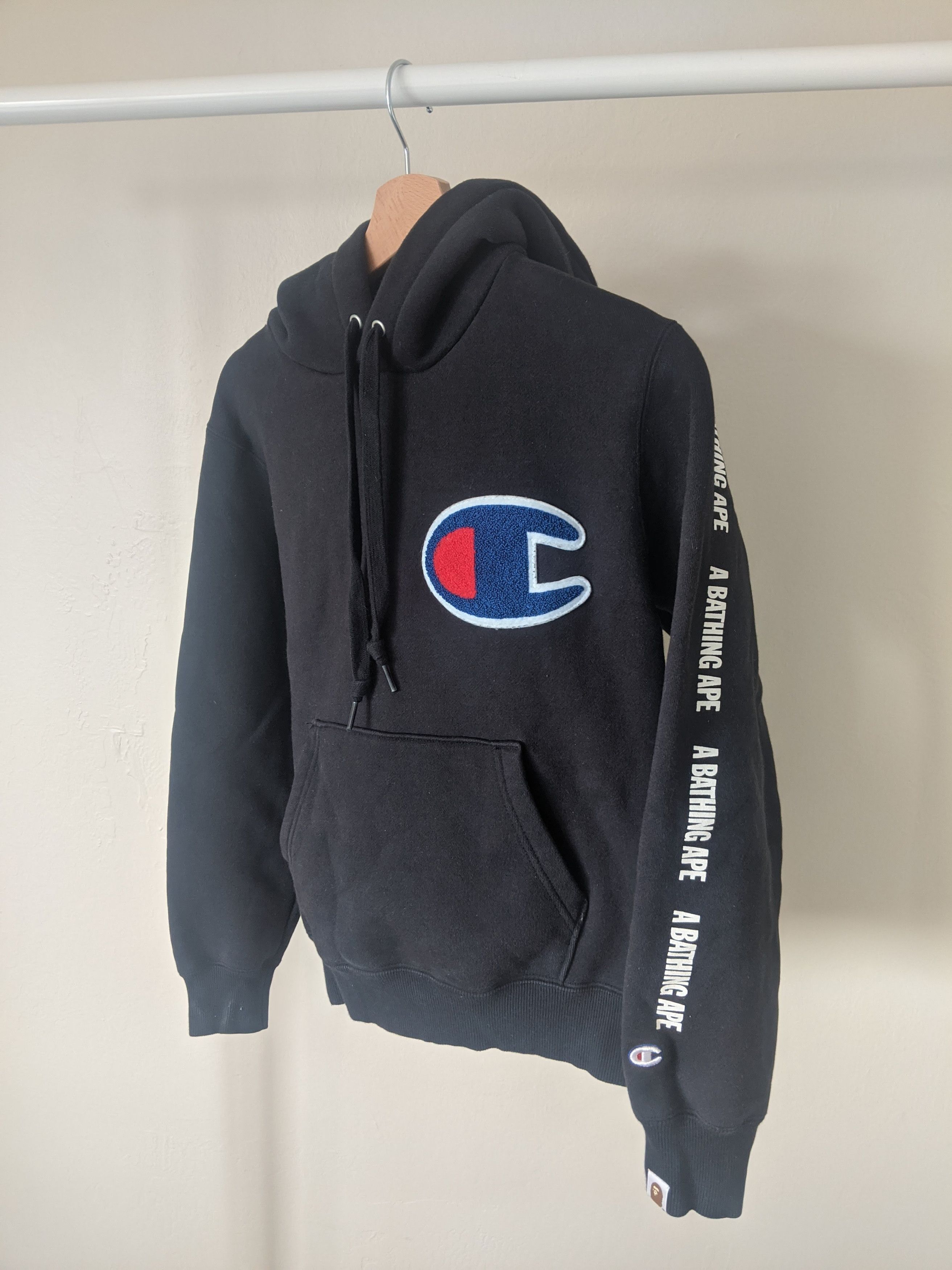 Bape Bape x Champion hoodie FW17 Grailed