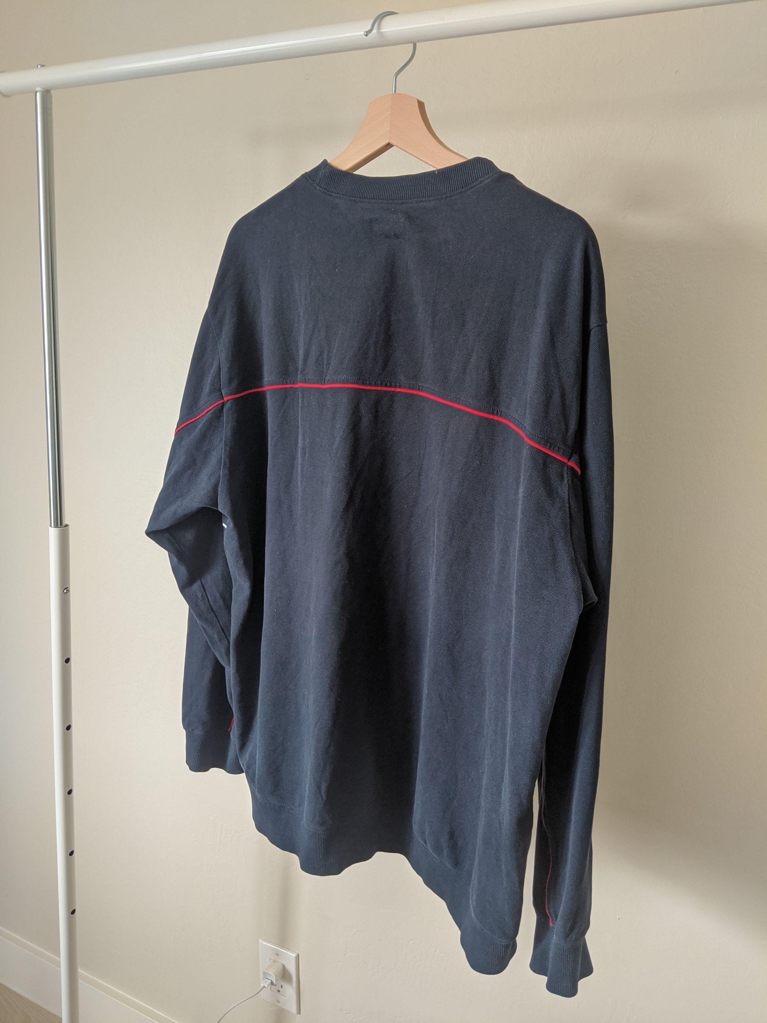 Supreme Multicolor Piping Pique Crewneck FW17 Size US XL / EU 56 / 4 - 4 Thumbnail