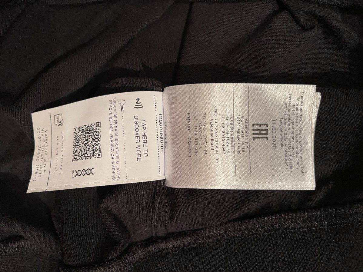 Valentino Valentino ‘VLTN’ Intarsia collar logo black T-shirt Size US L / EU 52-54 / 3 - 7 Thumbnail