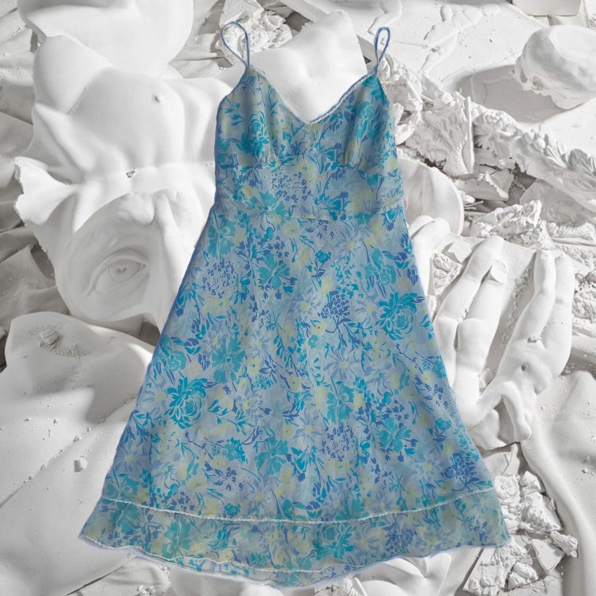 Jupe Plissée Ann Taylor Vintage - Marron Imprimé Floral Doré - Taille 4P (petite)