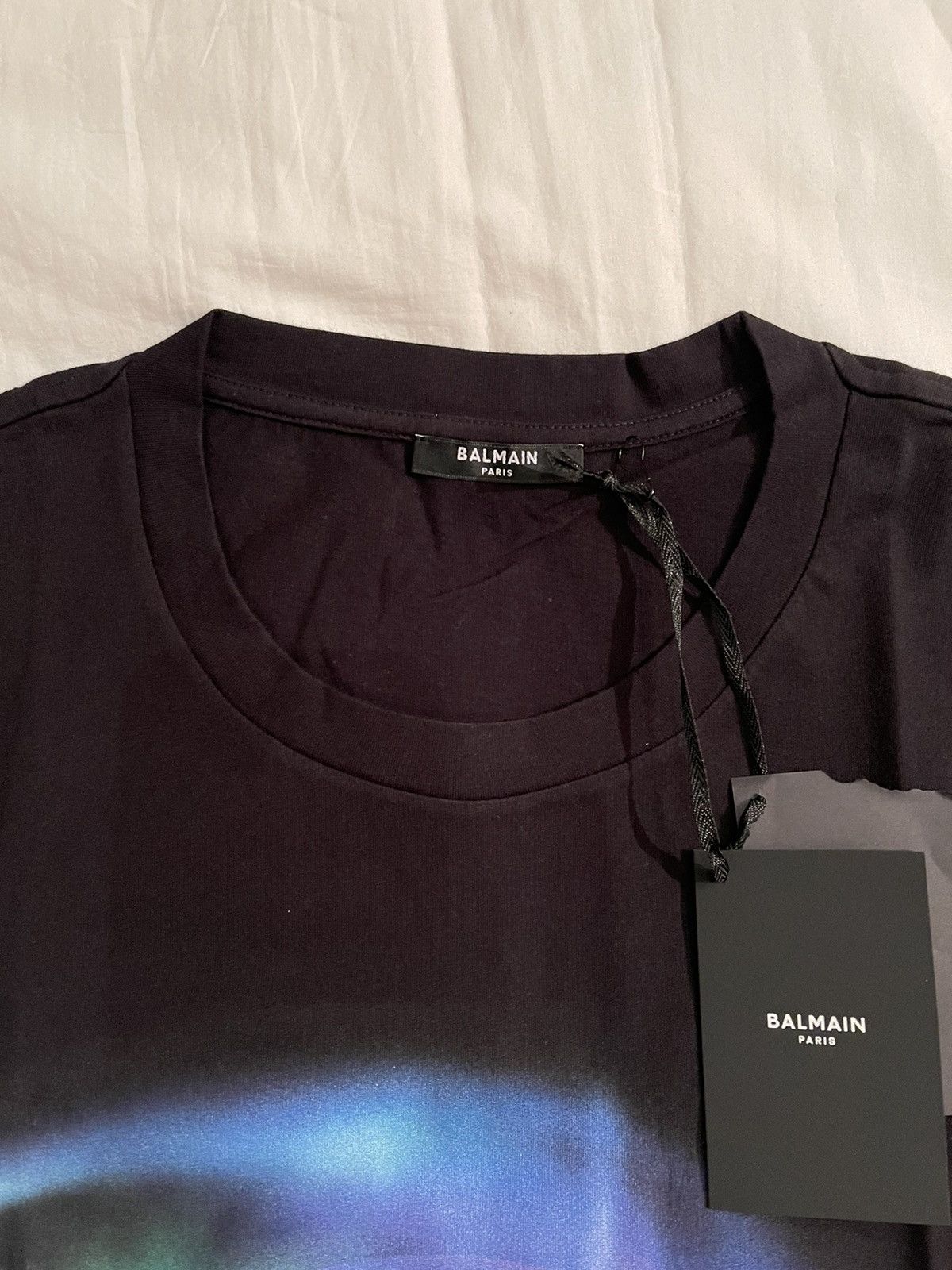 Balmain Balmain ‘Northern Lights’ black graphic T-shirt Size US XL / EU 56 / 4 - 5 Thumbnail