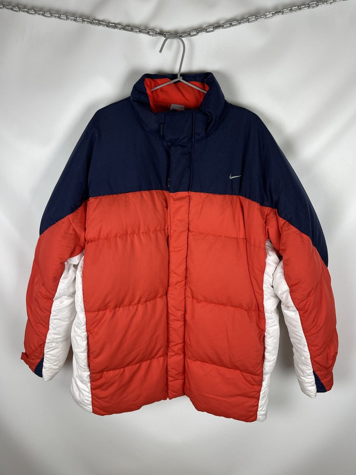 Nike Nike vintage y2k puffer down jacket quilt orange small logo Size US XL / EU 56 / 4 - 12 Thumbnail