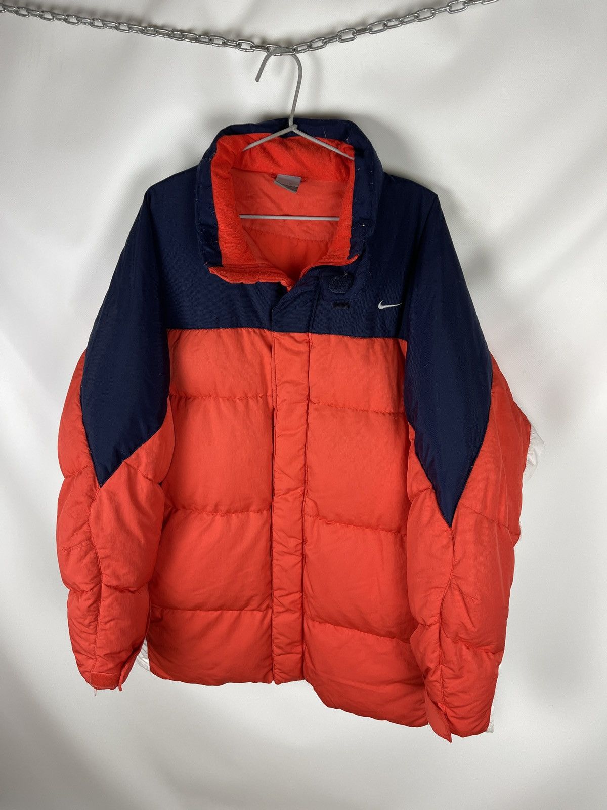 Nike Nike vintage y2k puffer down jacket quilt orange small logo Size US XL / EU 56 / 4 - 2 Thumbnail