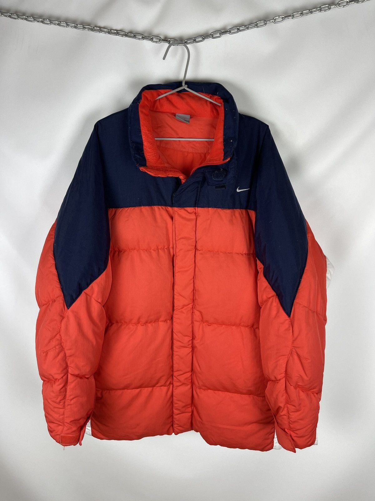 Nike Nike vintage y2k puffer down jacket quilt orange small logo Size US XL / EU 56 / 4 - 1 Thumbnail