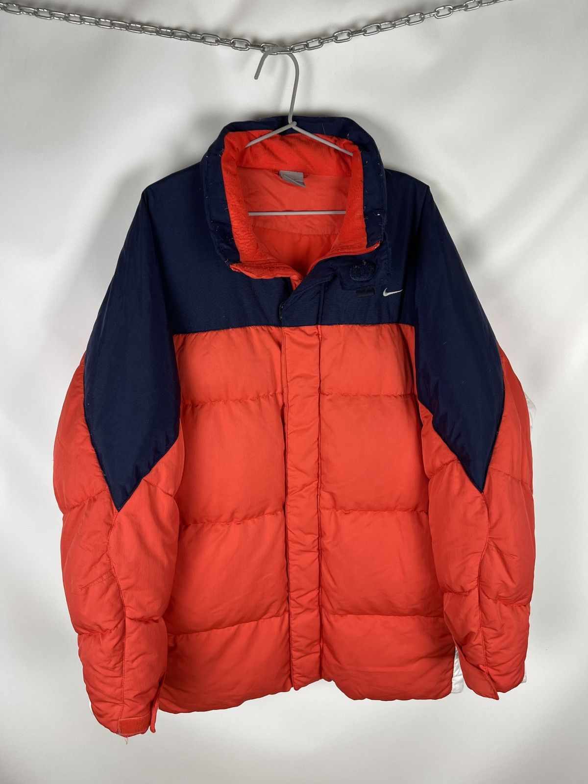 Nike Nike vintage y2k puffer down jacket quilt orange small logo Size US XL / EU 56 / 4 - 3 Thumbnail