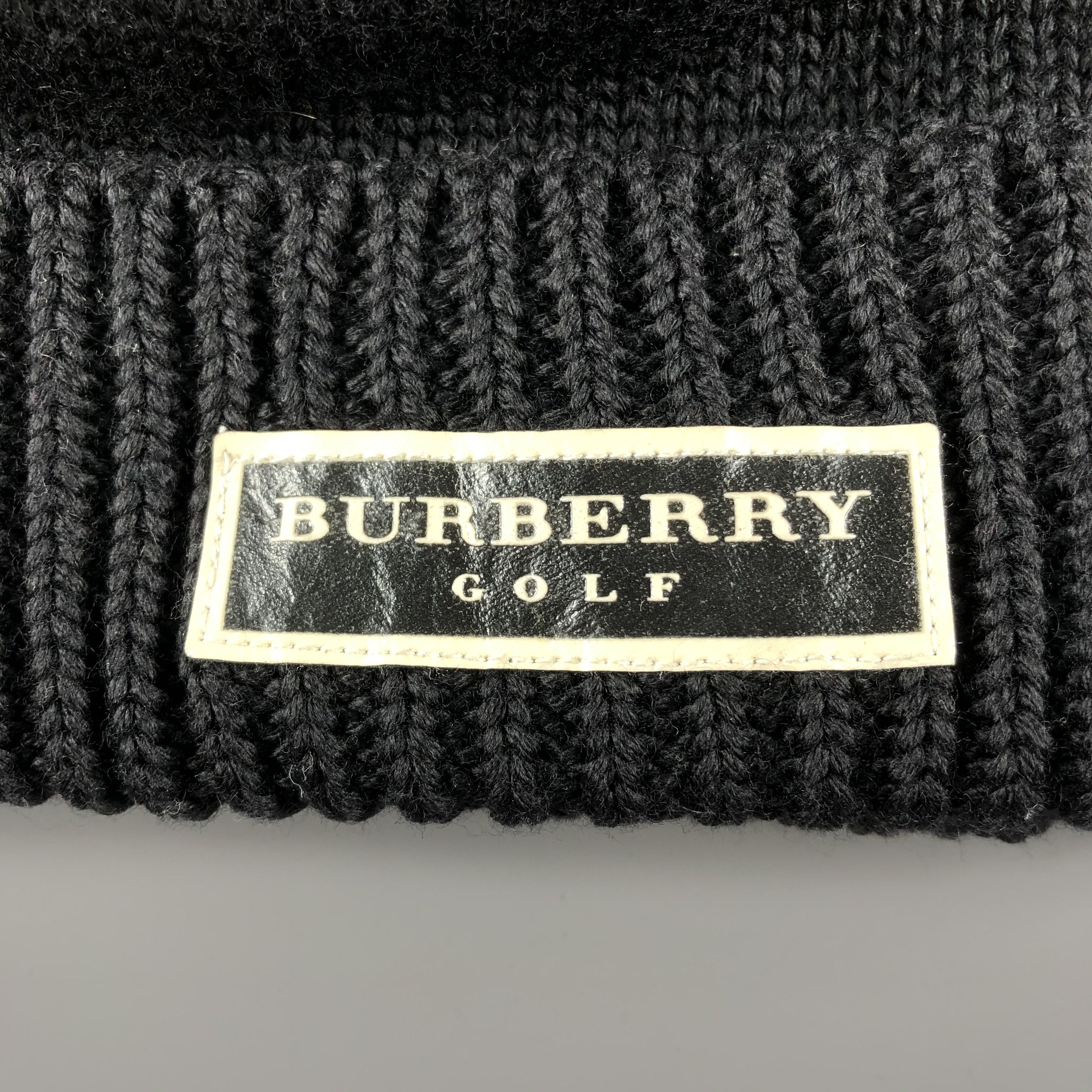 Burberry × Vintage Burberry Golf Hats Wool Beanie Knit Snow Hat Snow Cap B211 Size ONE SIZE - 5 Thumbnail