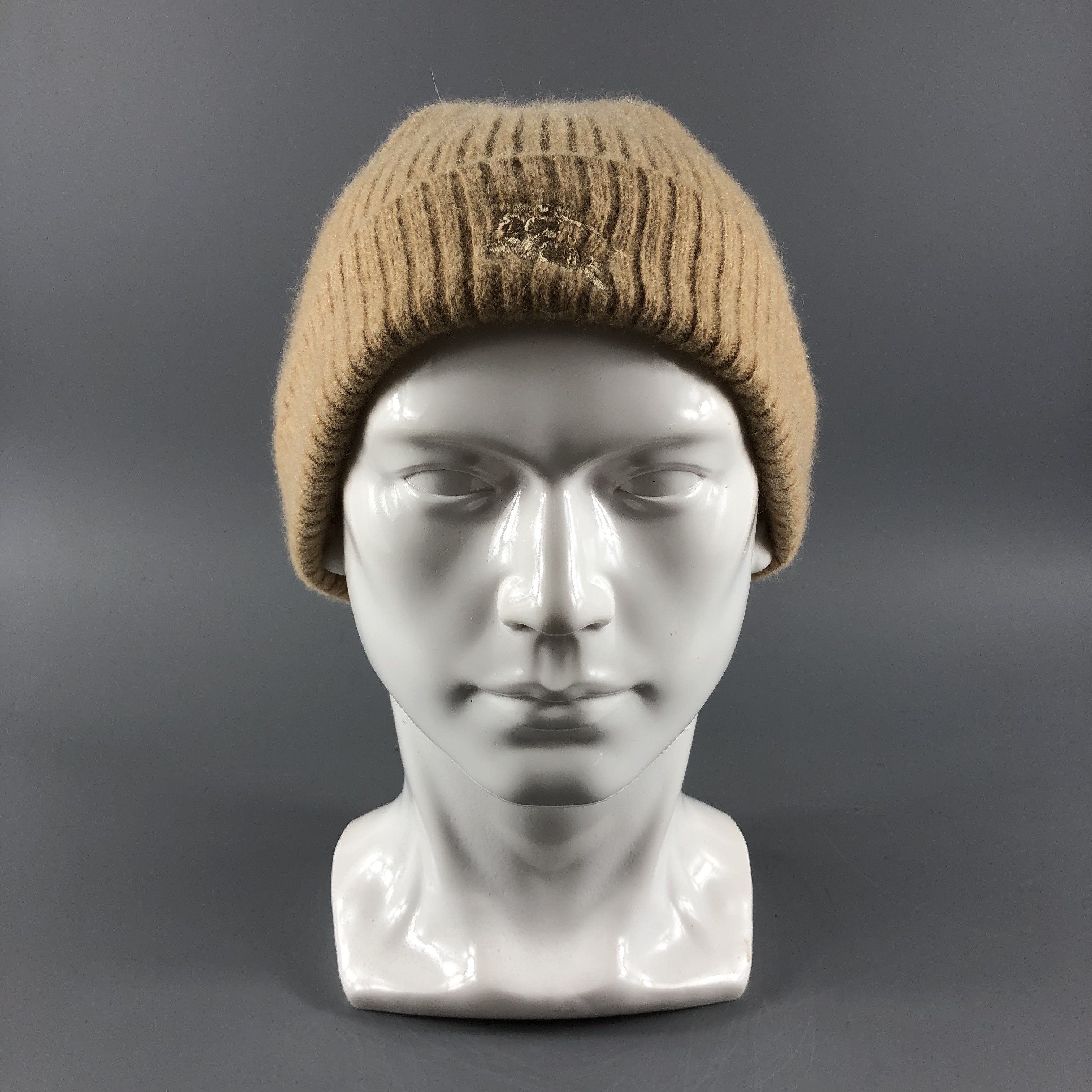 Burberry × Vintage Burberry Hats Wool Beanie Snow Hat Snow Cap B218 Size ONE SIZE - 1 Thumbnail