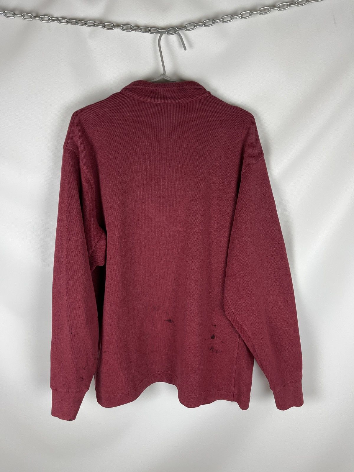 Nike Nike vintage y2k dirty painted 1/4 zip sweatshirt swoosh Size US L / EU 52-54 / 3 - 15 Thumbnail