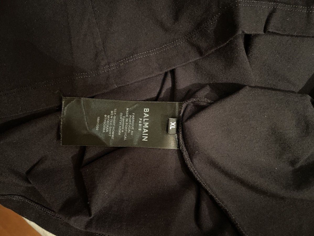 Balmain Balmain ‘northern lights Wolf’ graphic black T-shirt Size US XL / EU 56 / 4 - 4 Thumbnail