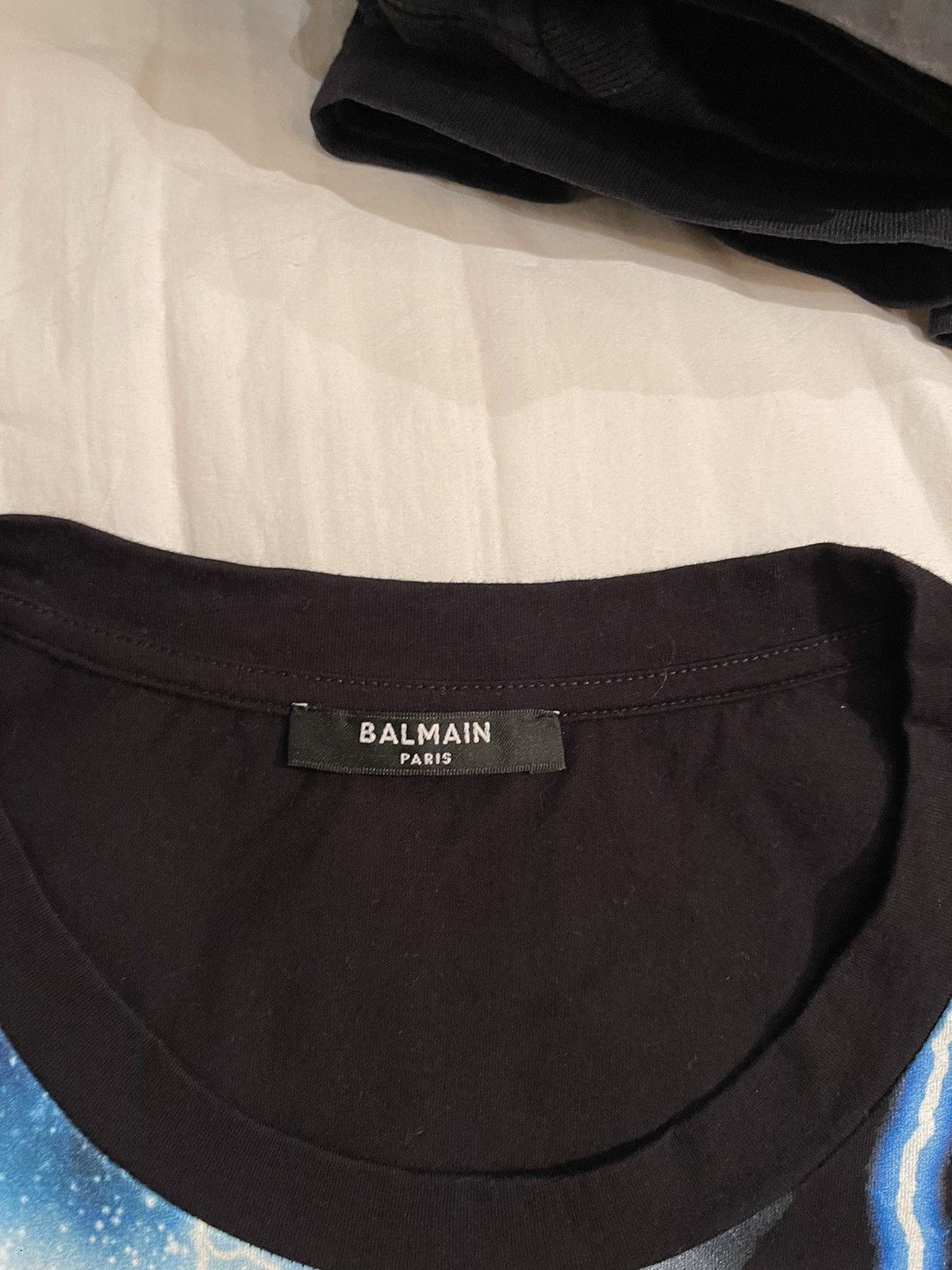 Balmain Balmain ‘northern lights Wolf’ graphic black T-shirt Size US XL / EU 56 / 4 - 3 Thumbnail
