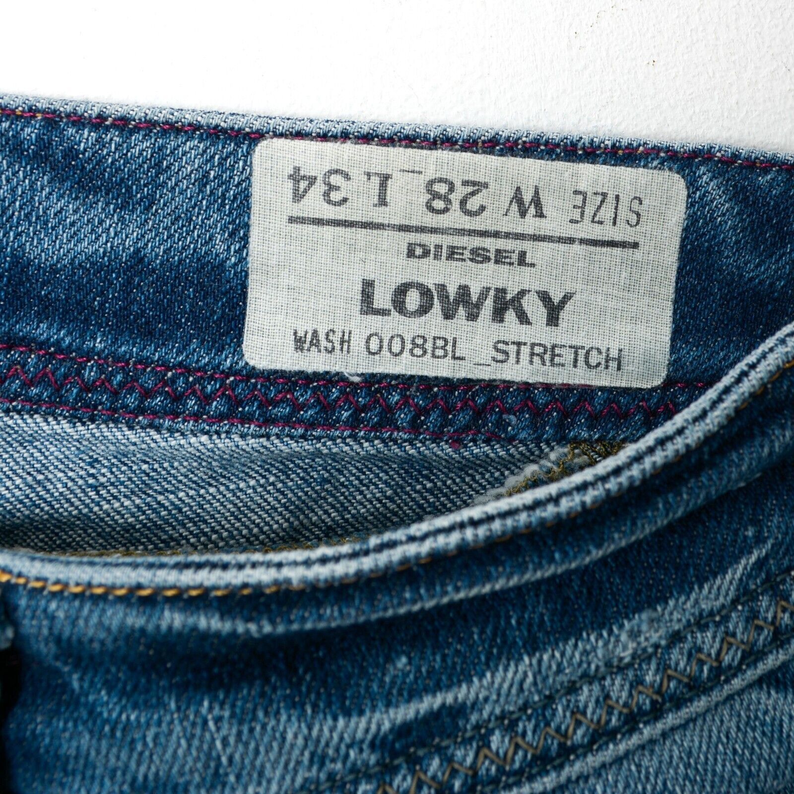 Diesel LOWKY Stretch W28 L34 Jeans Straight Low Rise Trousers Pants Size 28" / US 6 / IT 42 - 3 Thumbnail