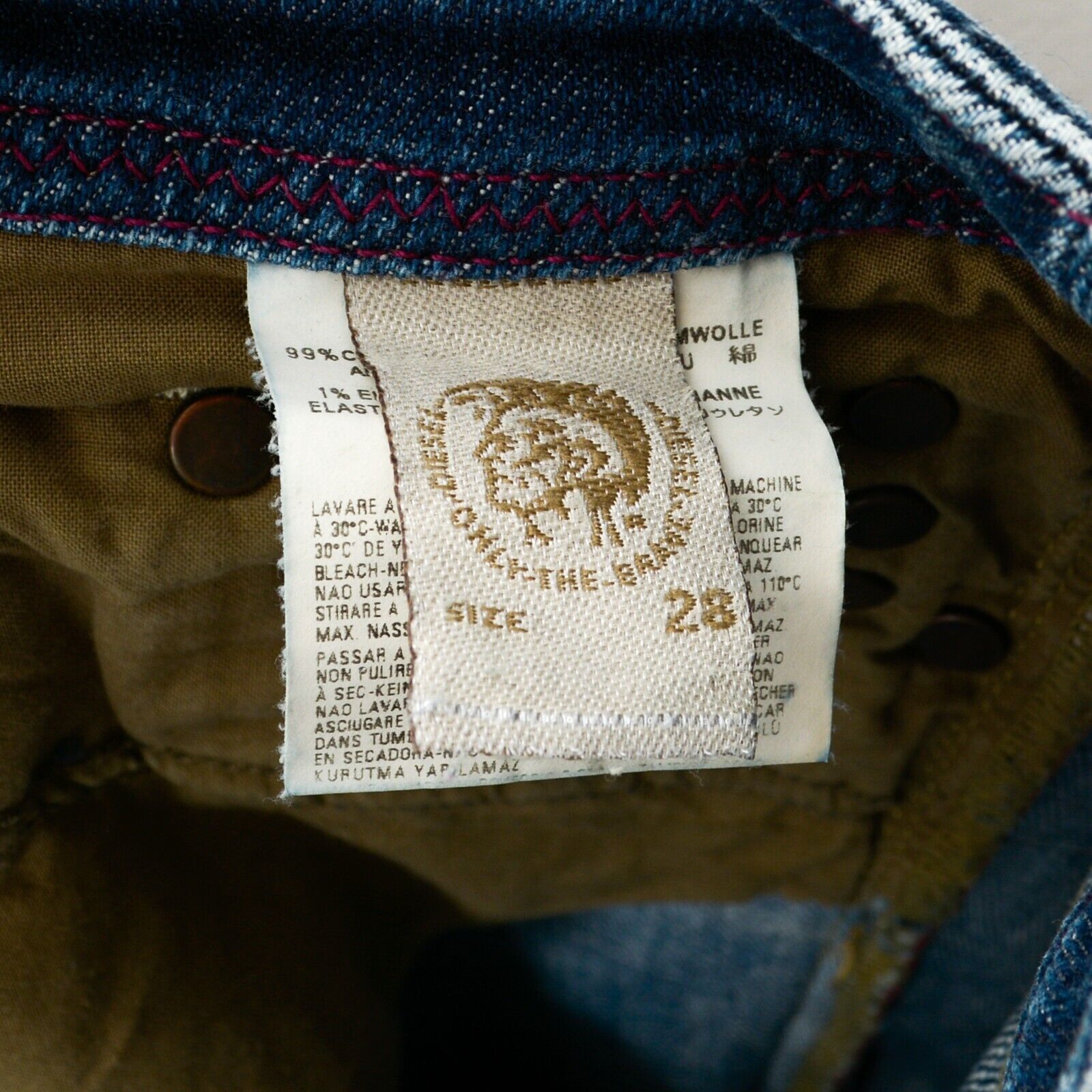 Diesel LOWKY Stretch W28 L34 Jeans Straight Low Rise Trousers Pants Size 28" / US 6 / IT 42 - 4 Thumbnail