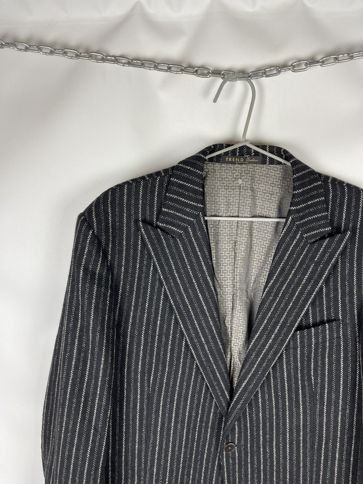 Corneliani Trend Corneliani Cashmere Wool black striped 2 button blazer Size 42R - 5 Thumbnail