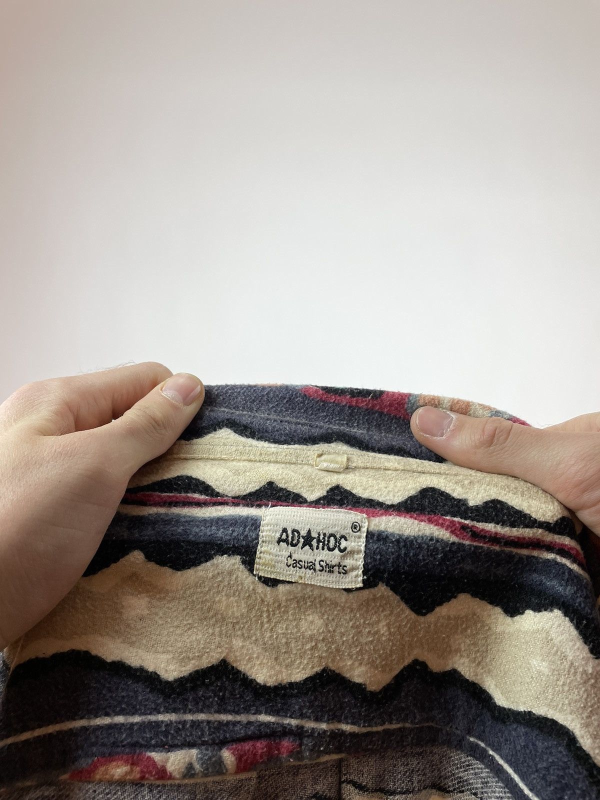 Vintage ADHOC vintage shirt long sleeve Aztec casual Mens size XL Size US XL / EU 56 / 4 - 6 Thumbnail