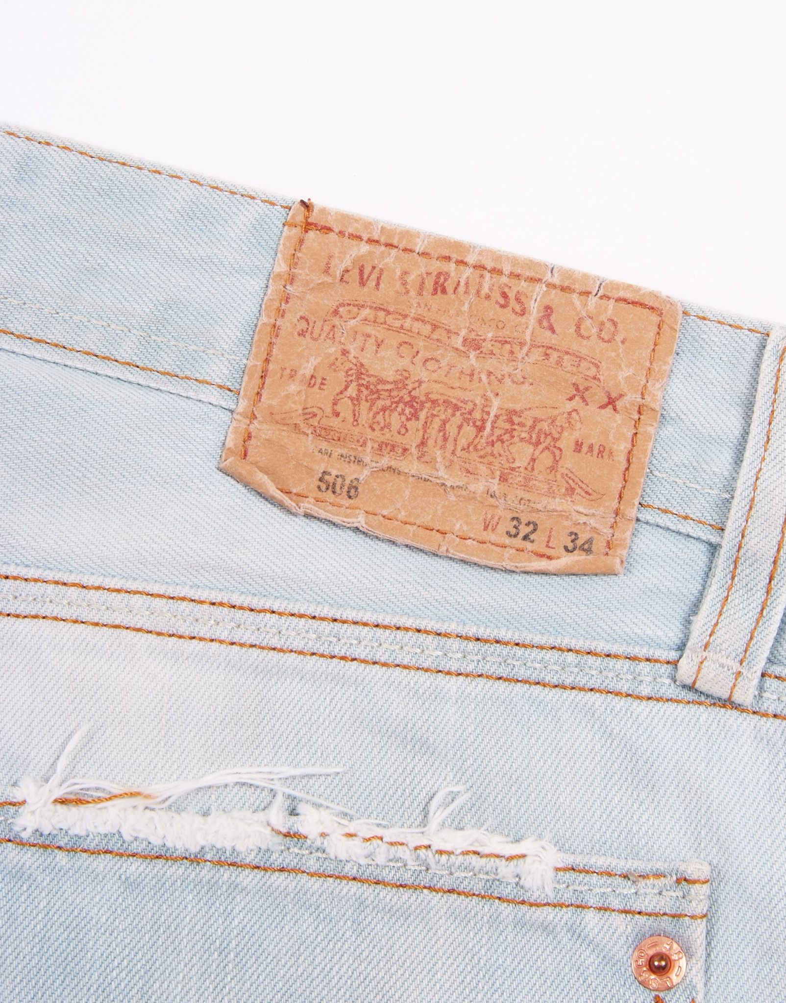Levi's × Vintage Levi's 506 Made In USA Washed Jeans(32) Size US 32 / EU 48 - 6 Thumbnail