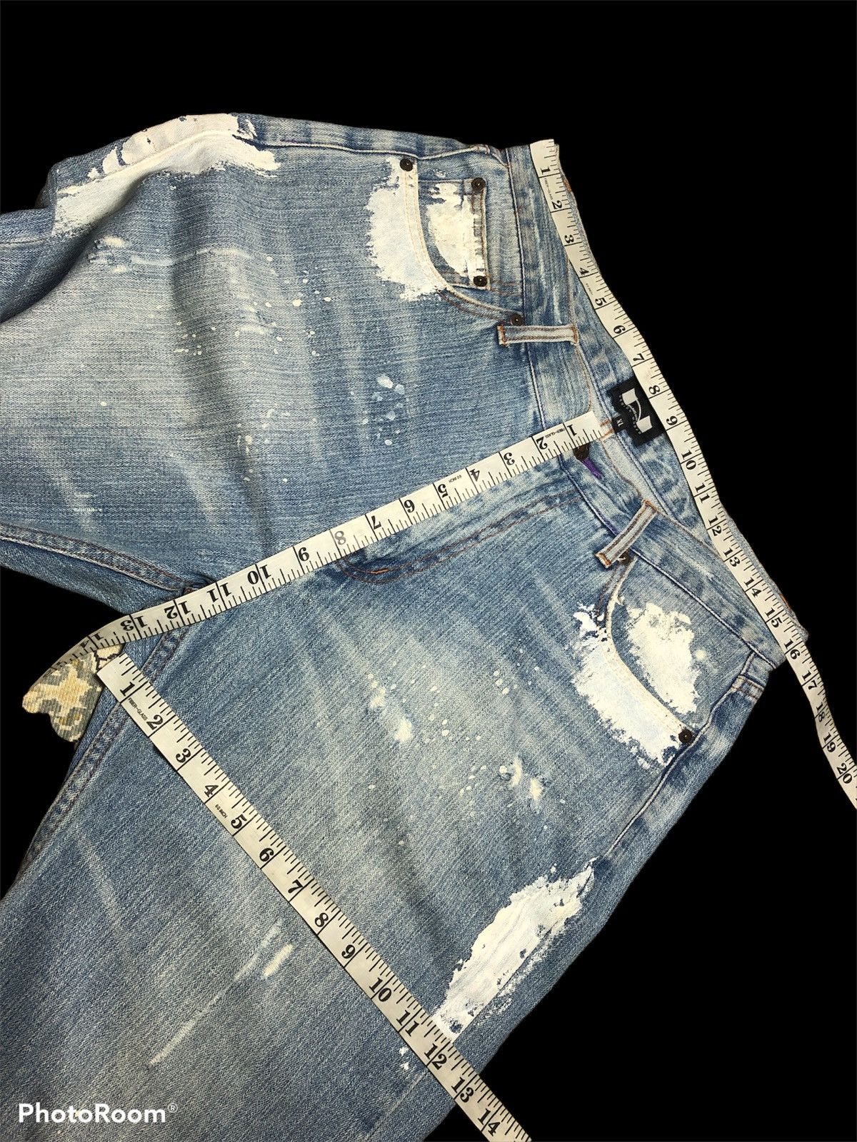 Other LOOSE BAGGY NYLAUS PAINTED DISTRESSED DENIM Size US 32 / EU 48 - 6 Thumbnail