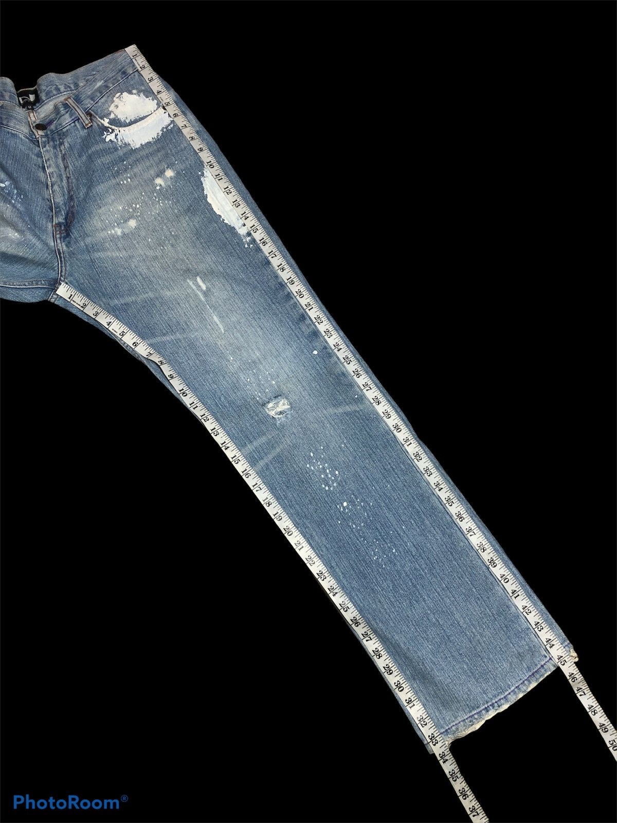 Other LOOSE BAGGY NYLAUS PAINTED DISTRESSED DENIM Size US 32 / EU 48 - 8 Thumbnail