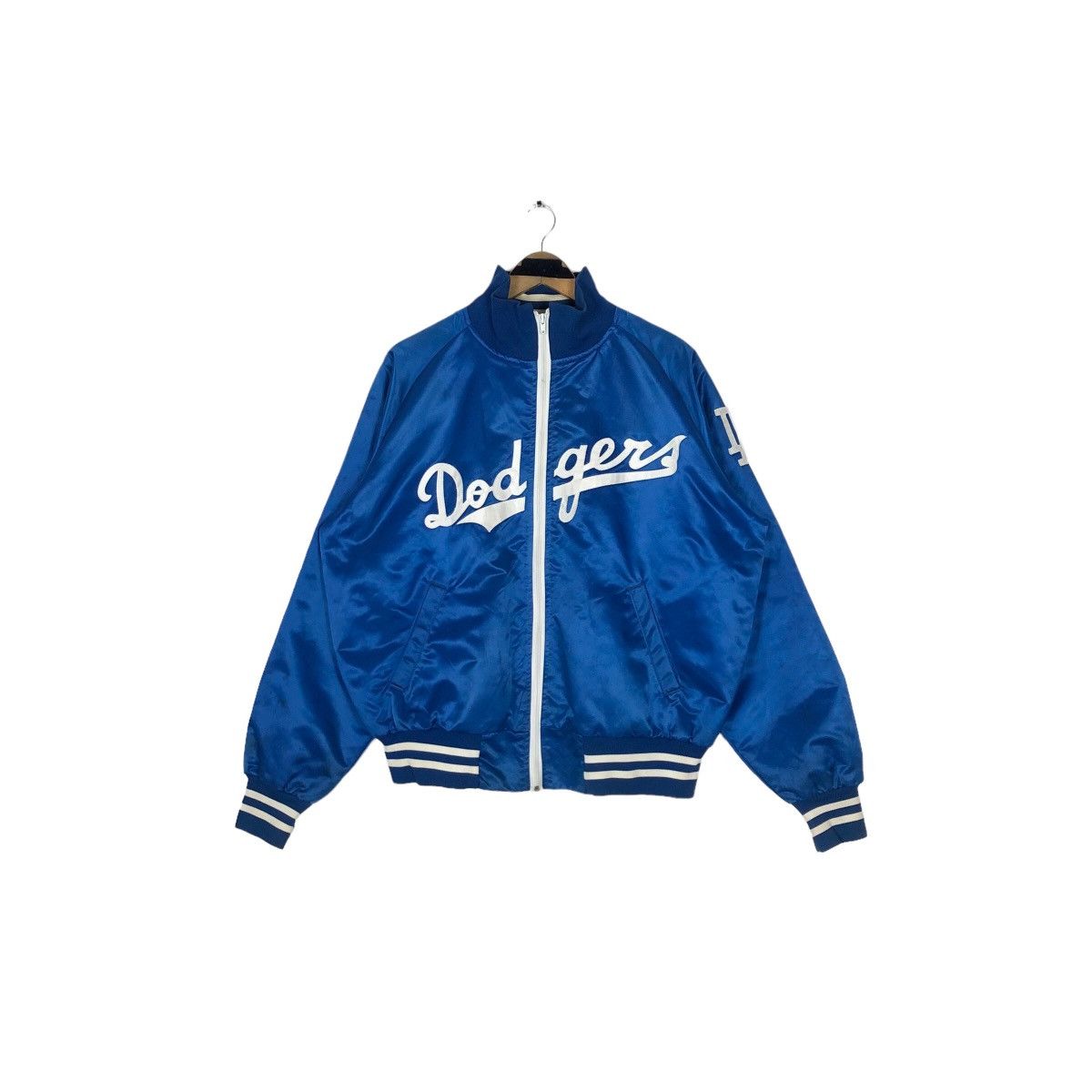MLB Vintage 90s Los Angeles Dodgers Satin Varsity Jacket Large Size US L / EU 52-54 / 3 - 2 Thumbnail
