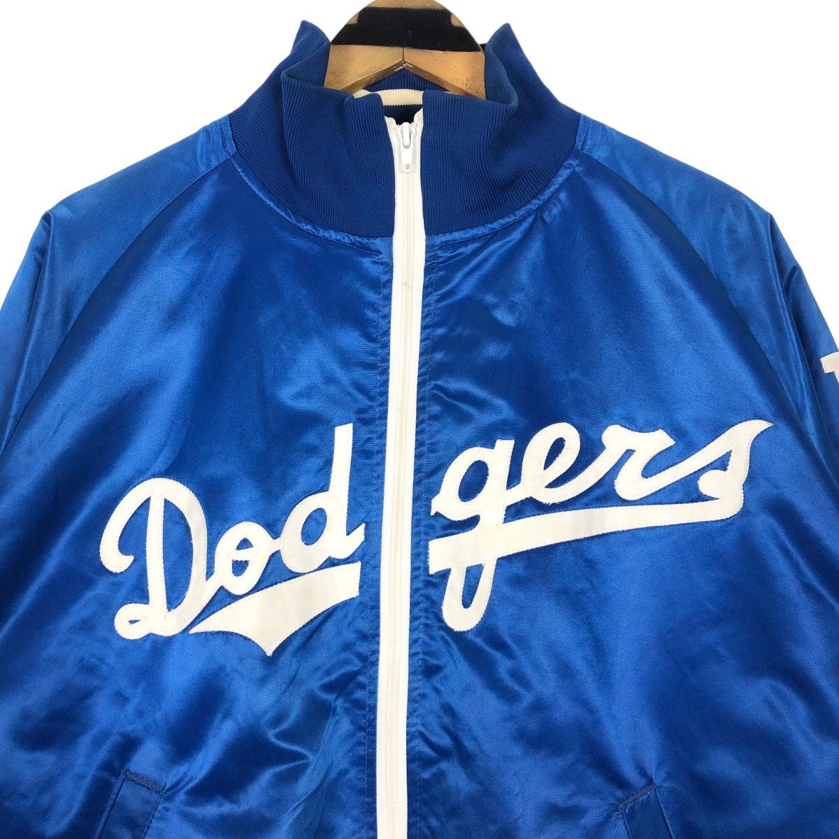 MLB Vintage 90s Los Angeles Dodgers Satin Varsity Jacket Large Size US L / EU 52-54 / 3 - 10 Thumbnail