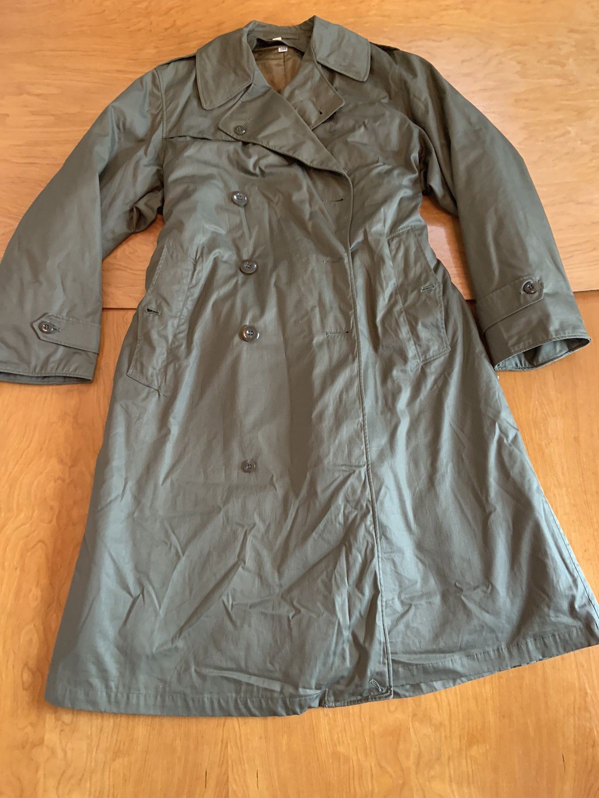 image of Archival Clothing x Military Ww2 Era Us Army Officer’S Field Overcoat Od 7 1945 Wwii in Olive Green