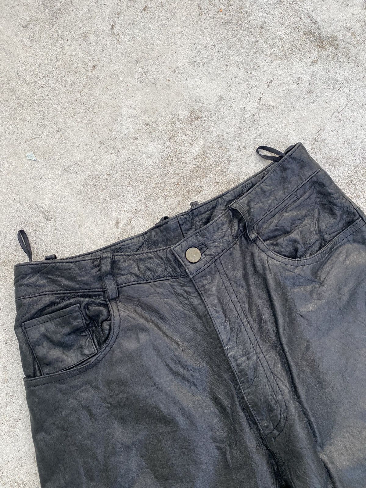 Beauty Beast 💸BINDINGOFFER💸Context-Japanese Brand Leather Pants Size US 27 - 3 Thumbnail
